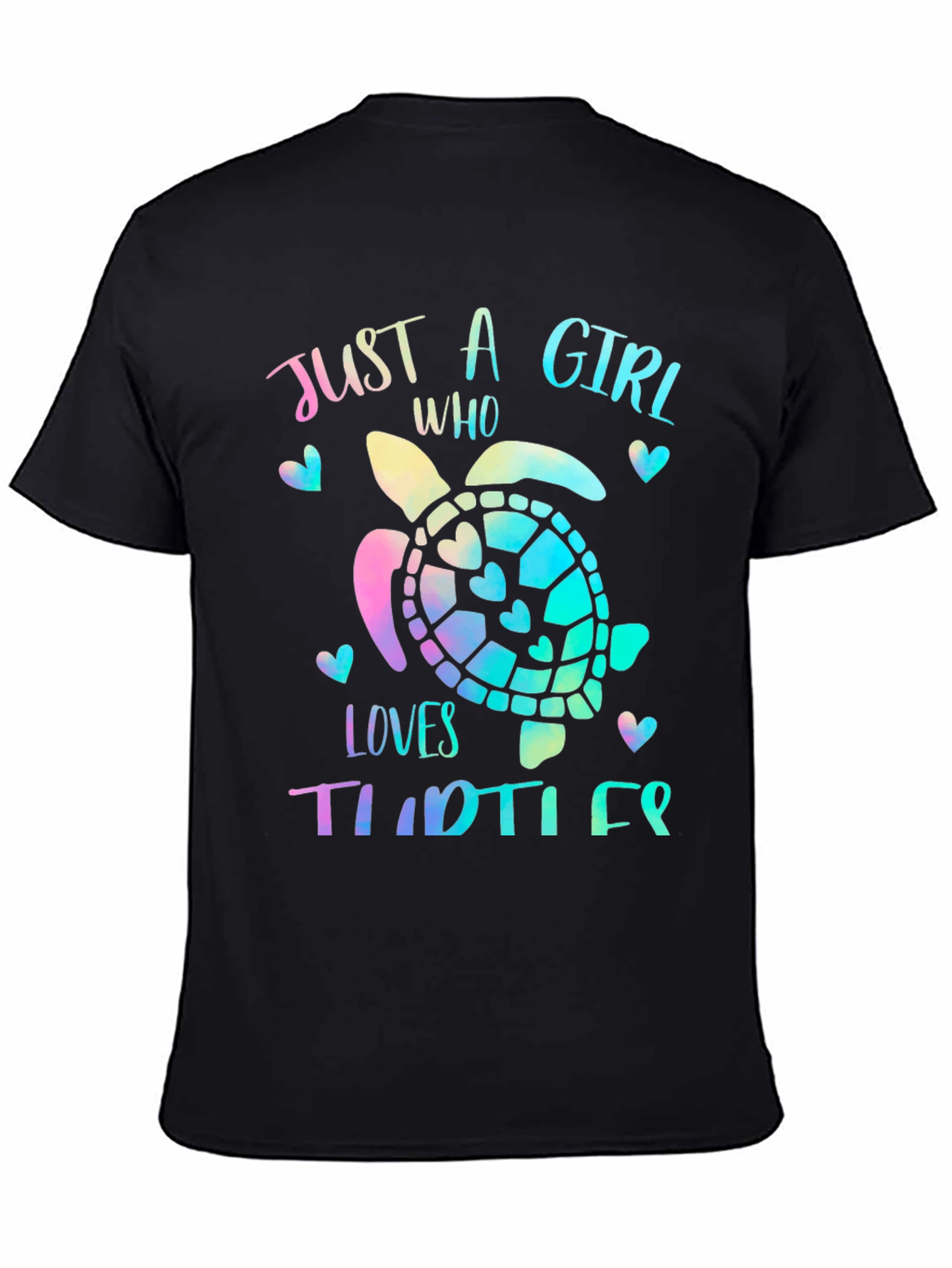Girls Turtle Lover T-Shirt - Cute Sea Turtle Design