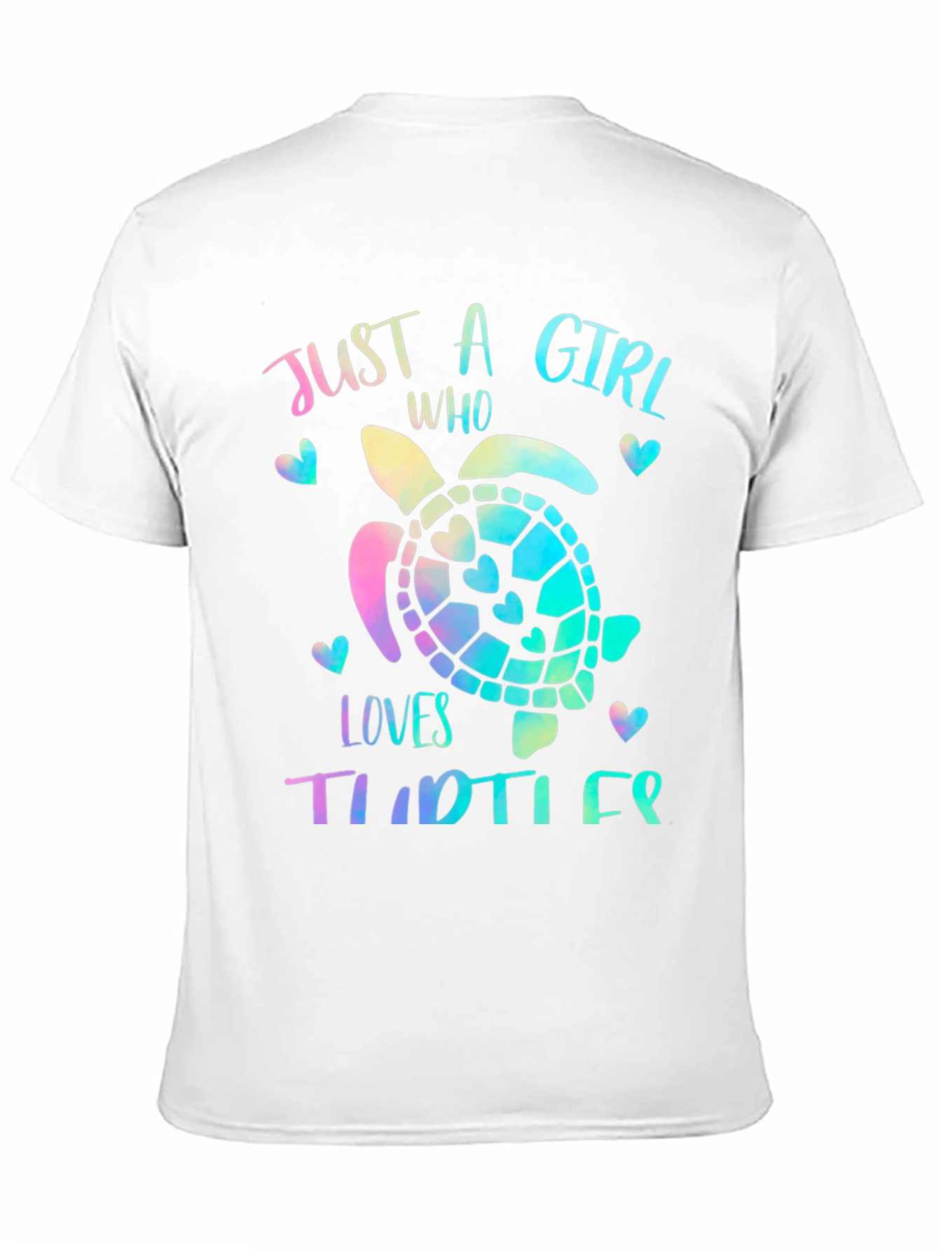 Girls Turtle Lover T-Shirt - Cute Sea Turtle Design