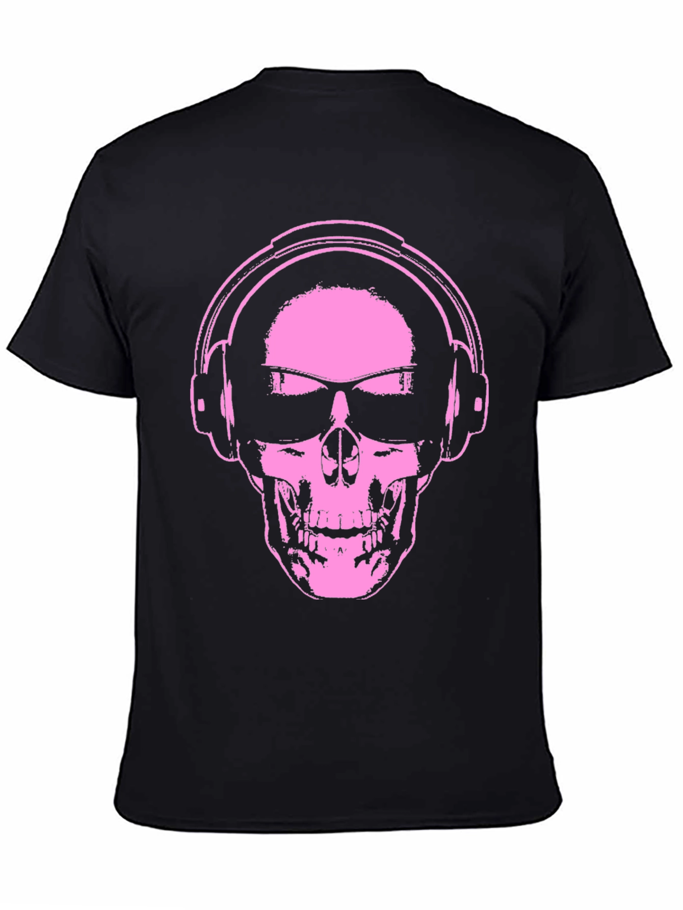 Skull With Headphones Graphic T-Shirt