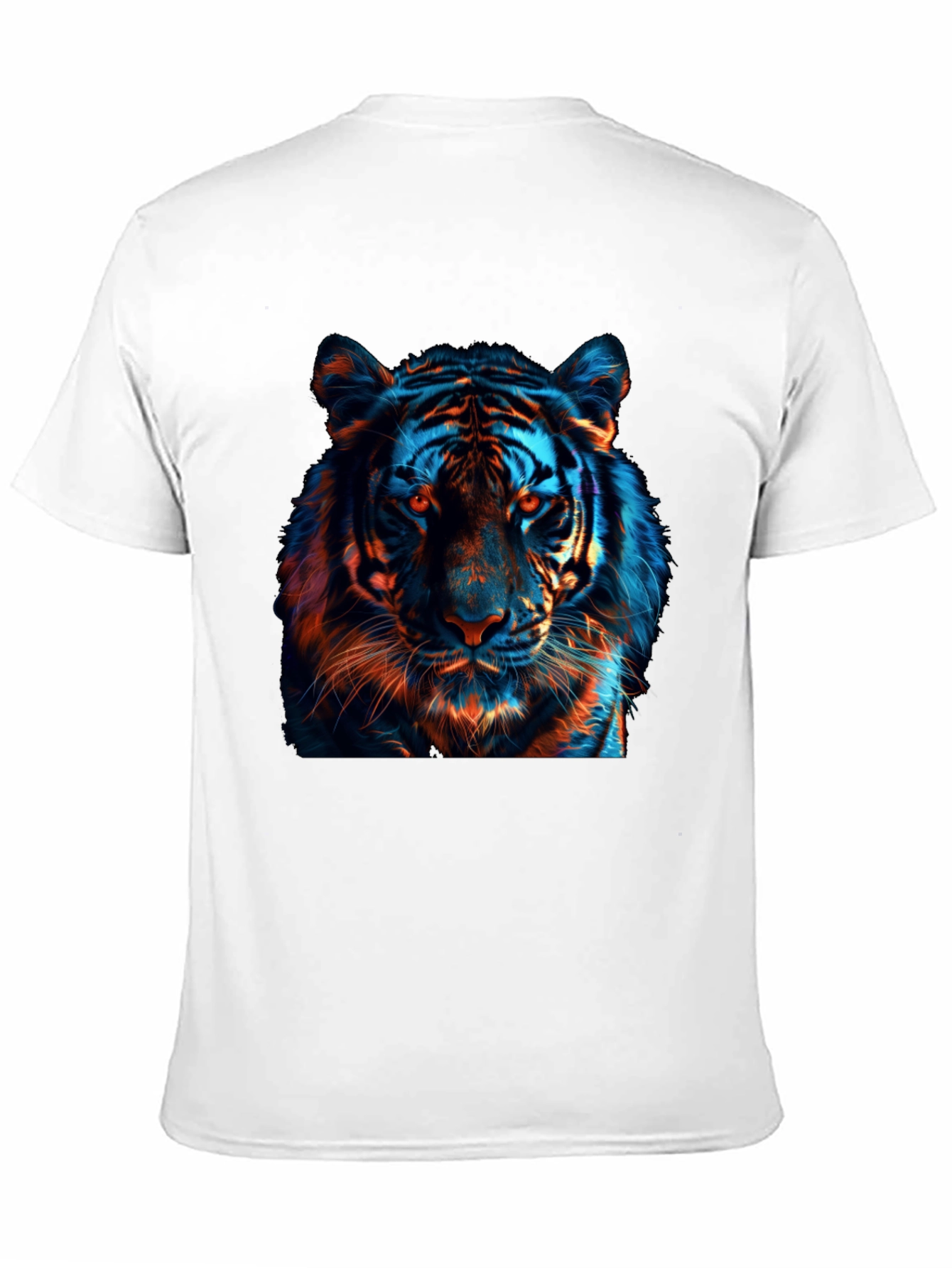 Cool Tiger Graphic Print Black T-Shirt