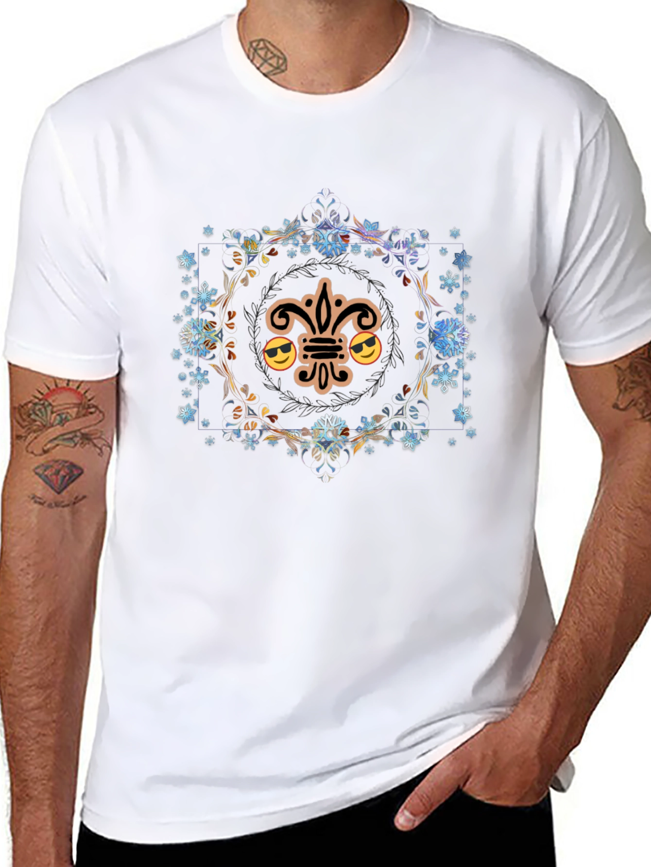 Cool Fleur-de-lis Graphic Tee