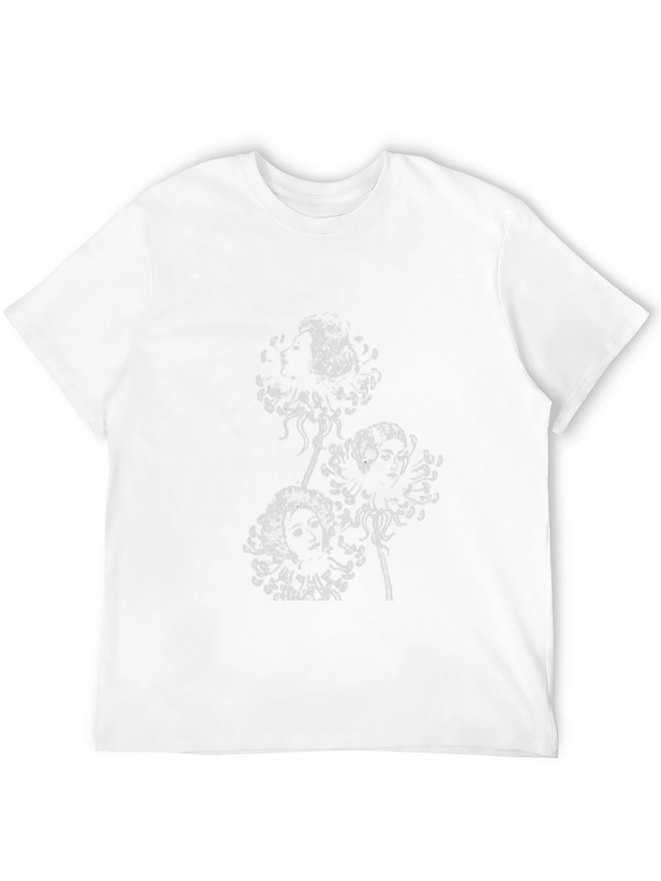 Unique Graphic Tee - Floral Skull Design