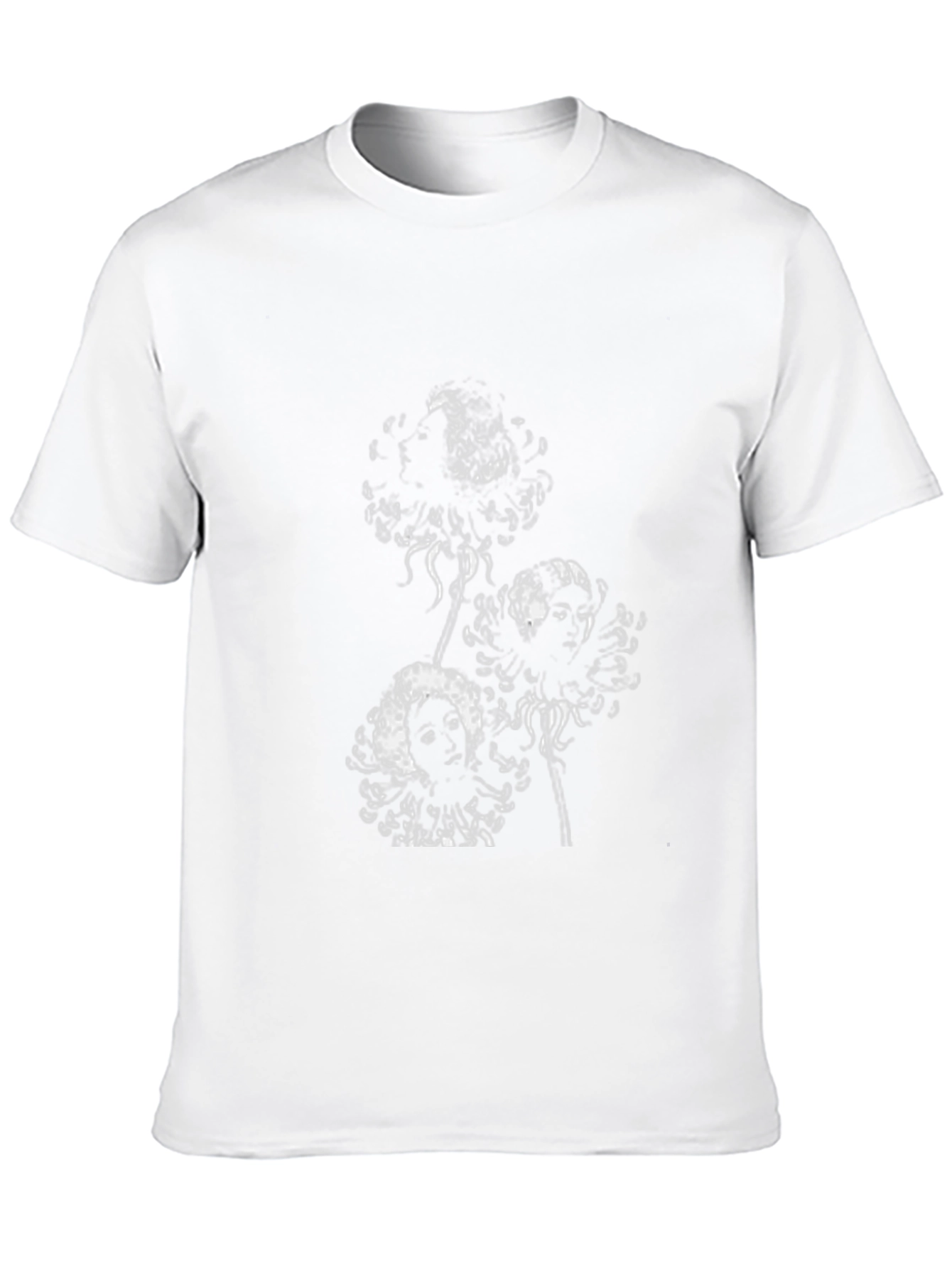 Unique Graphic Tee - Floral Skull Design