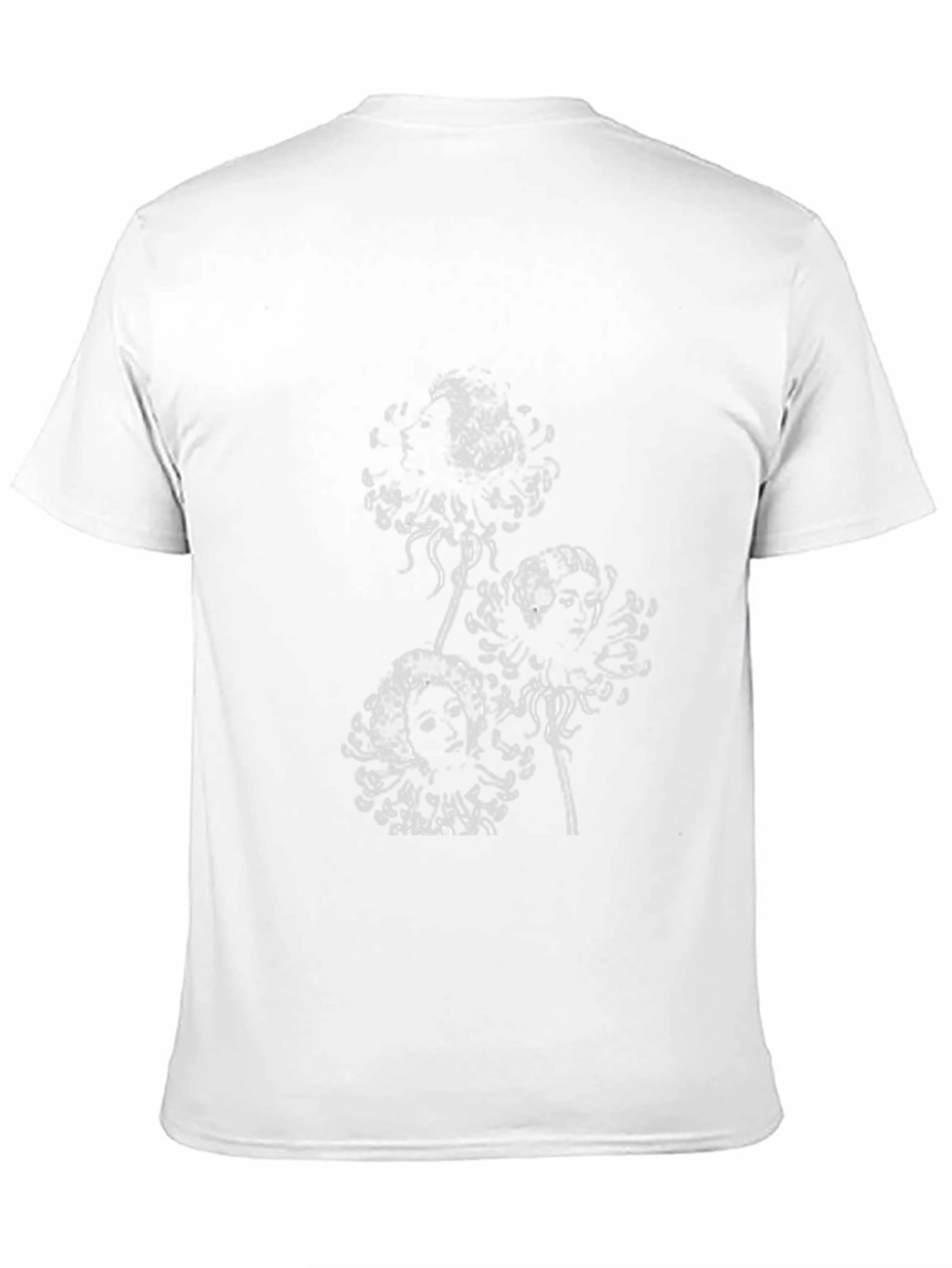 Unique Graphic Tee - Floral Skull Design
