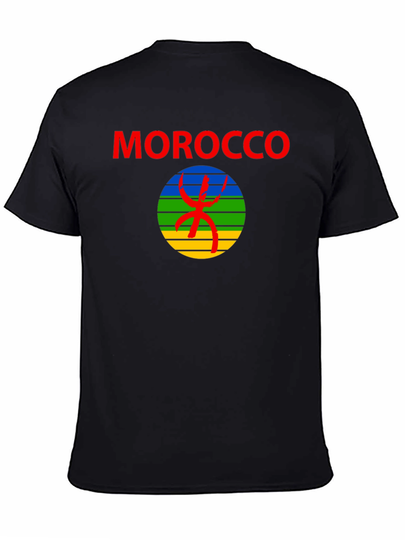 Morocco Amazigh Symbol T-Shirt - Black