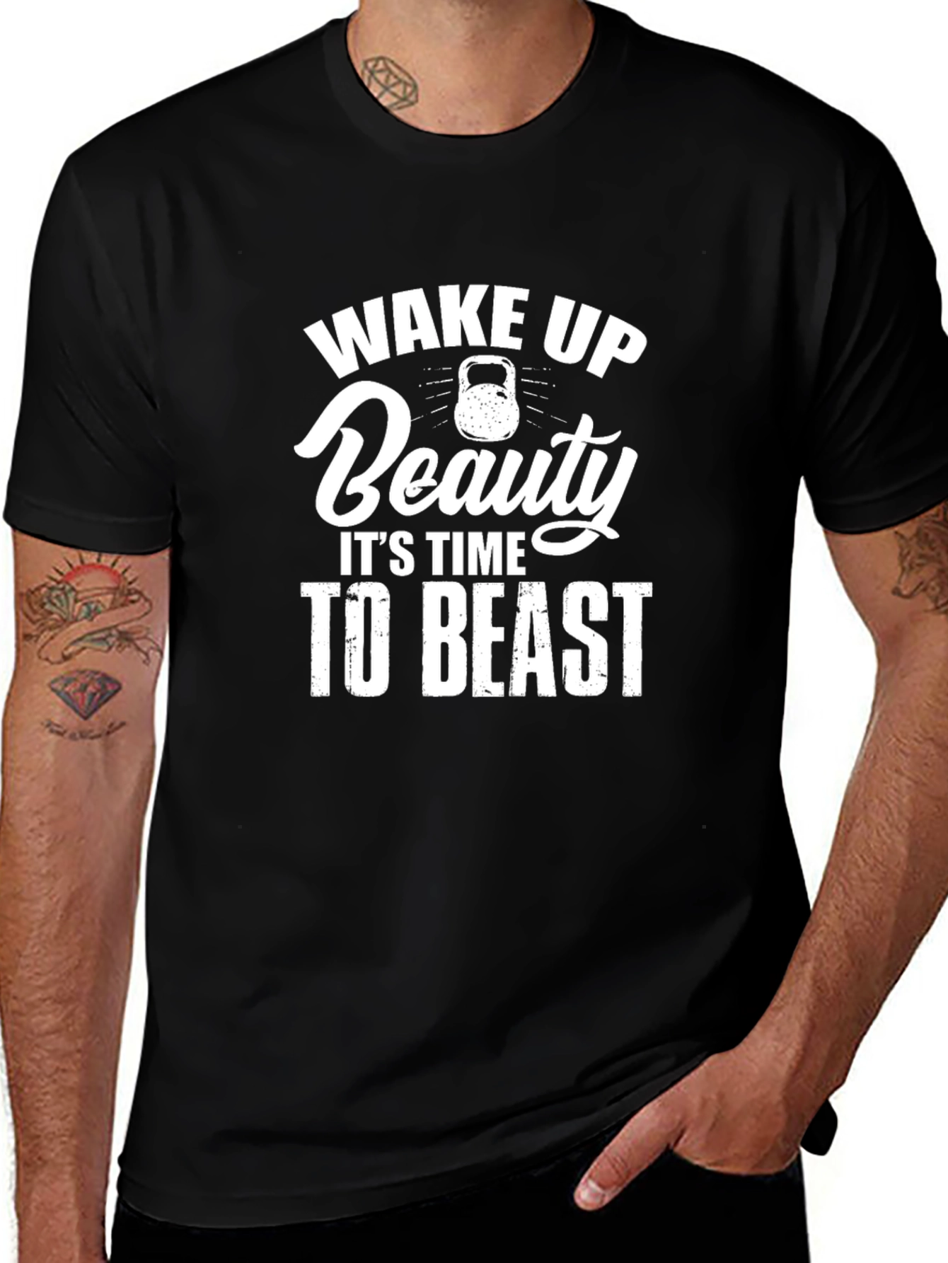 Wake Up Beauty T-Shirt - Time To Beast