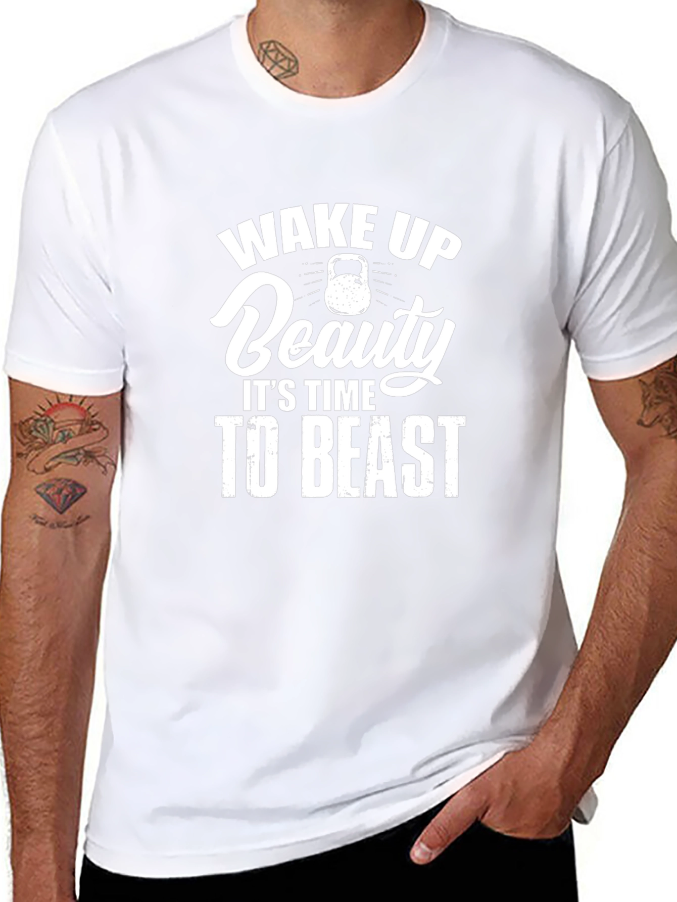 Wake Up Beauty T-Shirt - Time To Beast