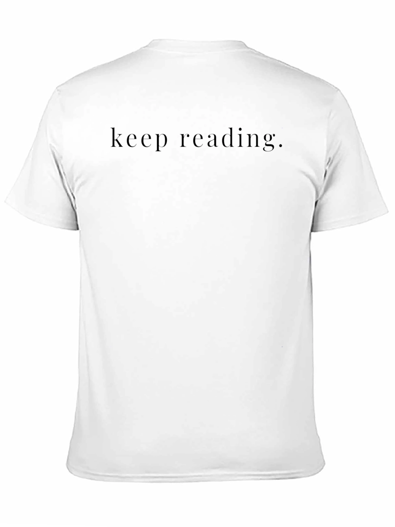 Keep Reading Black T-Shirt - Minimalist Design