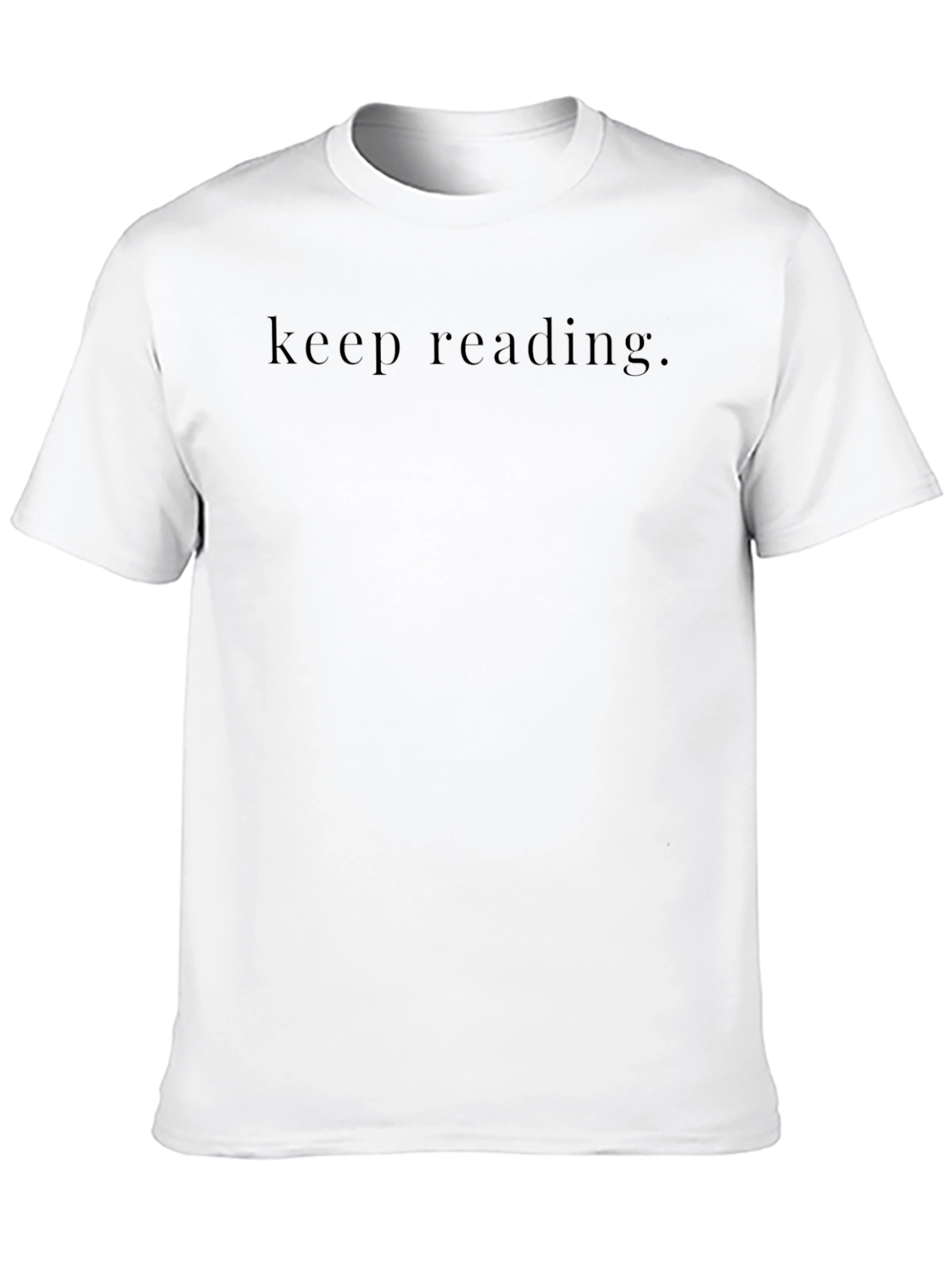 Keep Reading Black T-Shirt - Minimalist Design