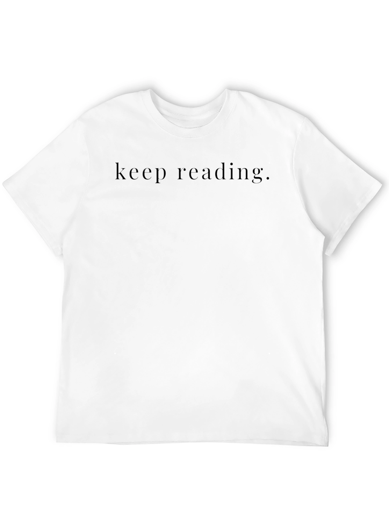 Keep Reading Black T-Shirt - Minimalist Design