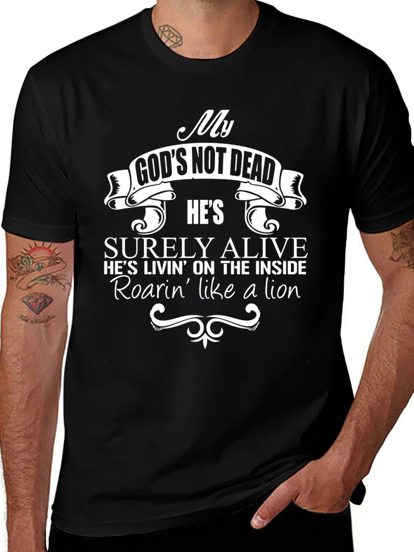 My Gods Not Dead Mens Graphic Tee