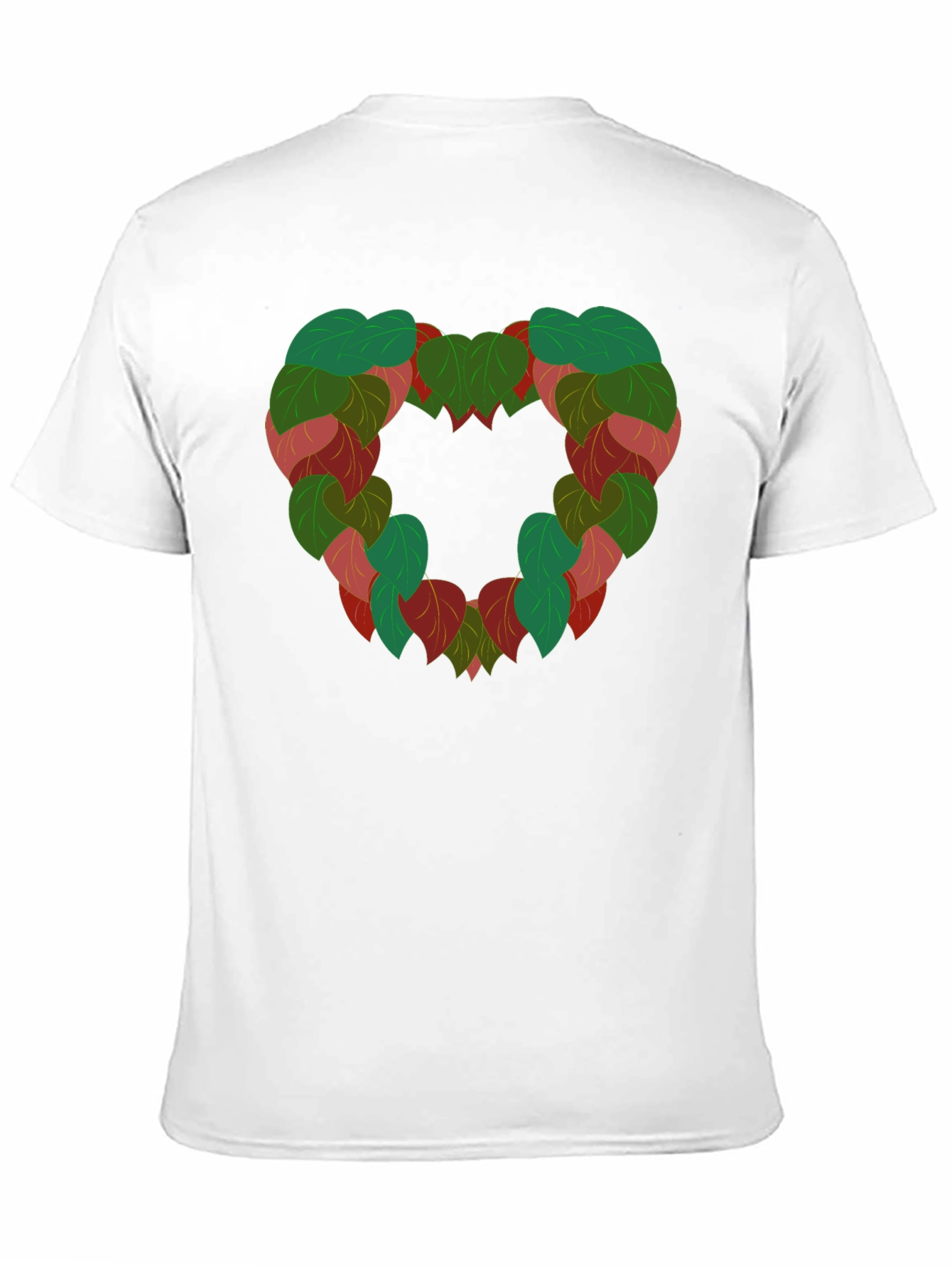 Leaf Heart Graphic Tee - Nature Love Shirt