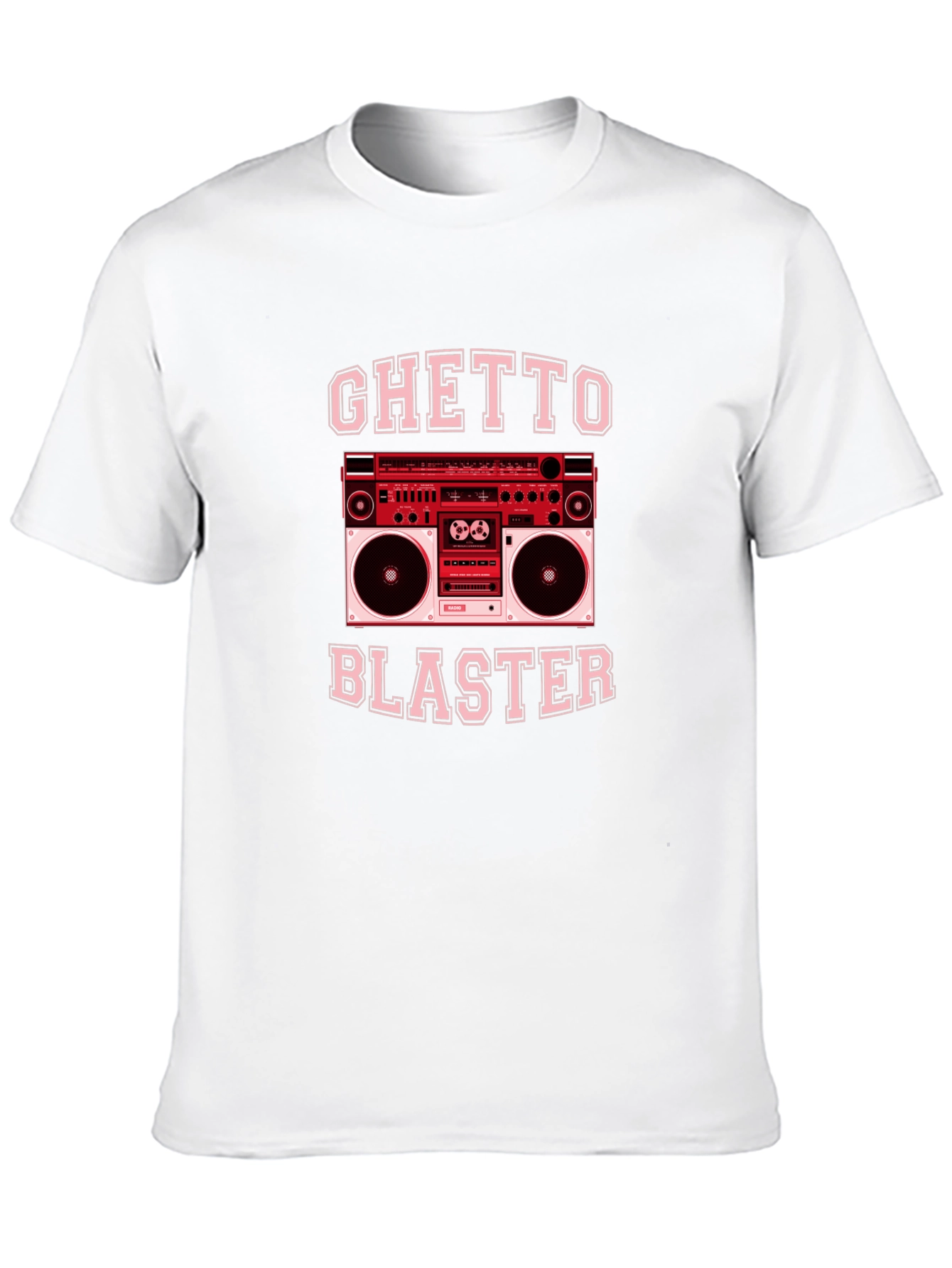 Ghetto Blaster Retro Boombox Graphic T-Shirt