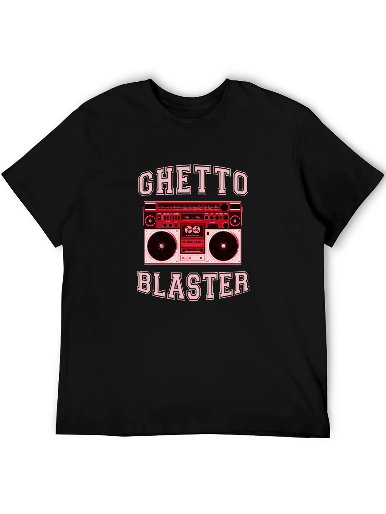 Ghetto Blaster Retro Boombox Graphic T-Shirt