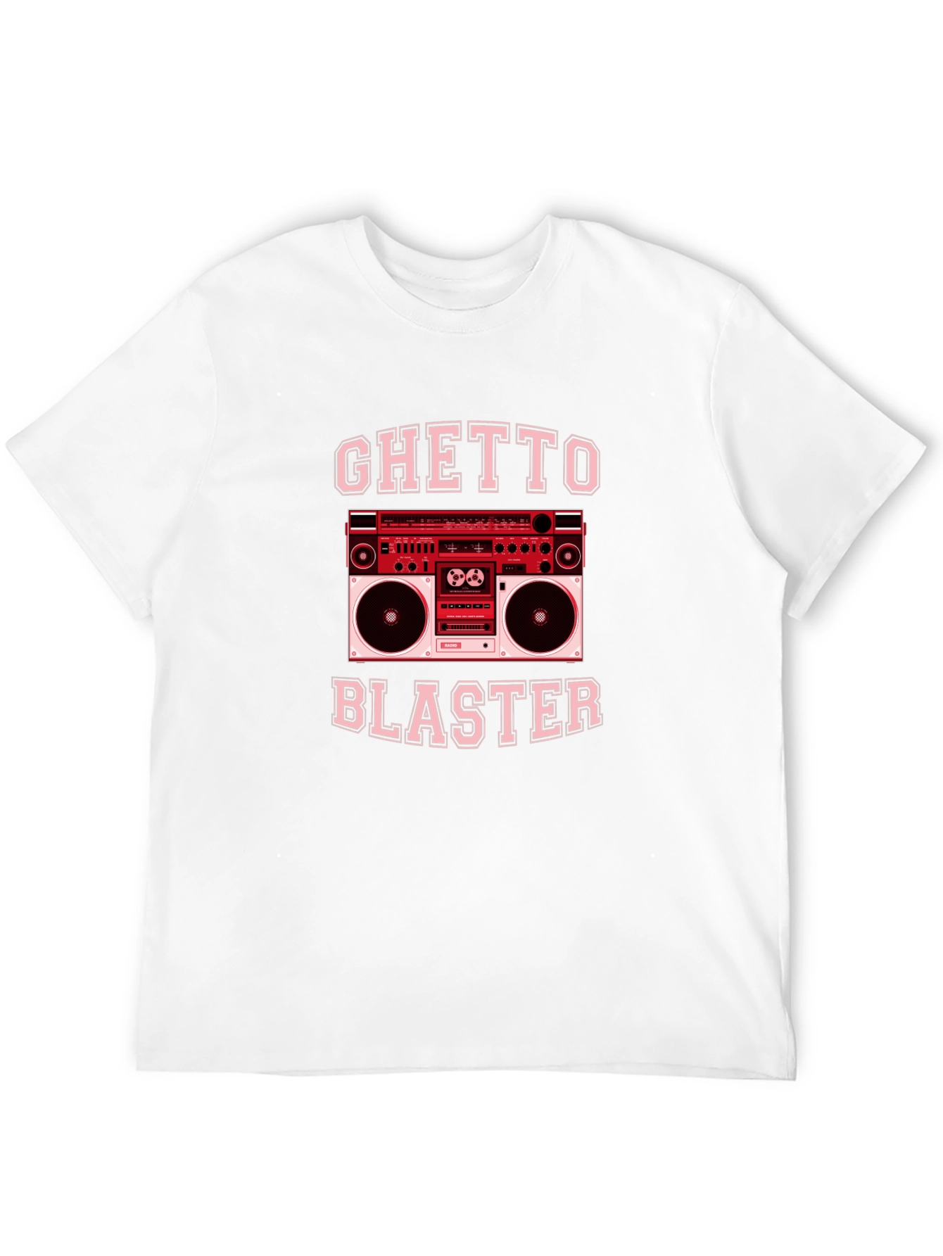 Ghetto Blaster Retro Boombox Graphic T-Shirt