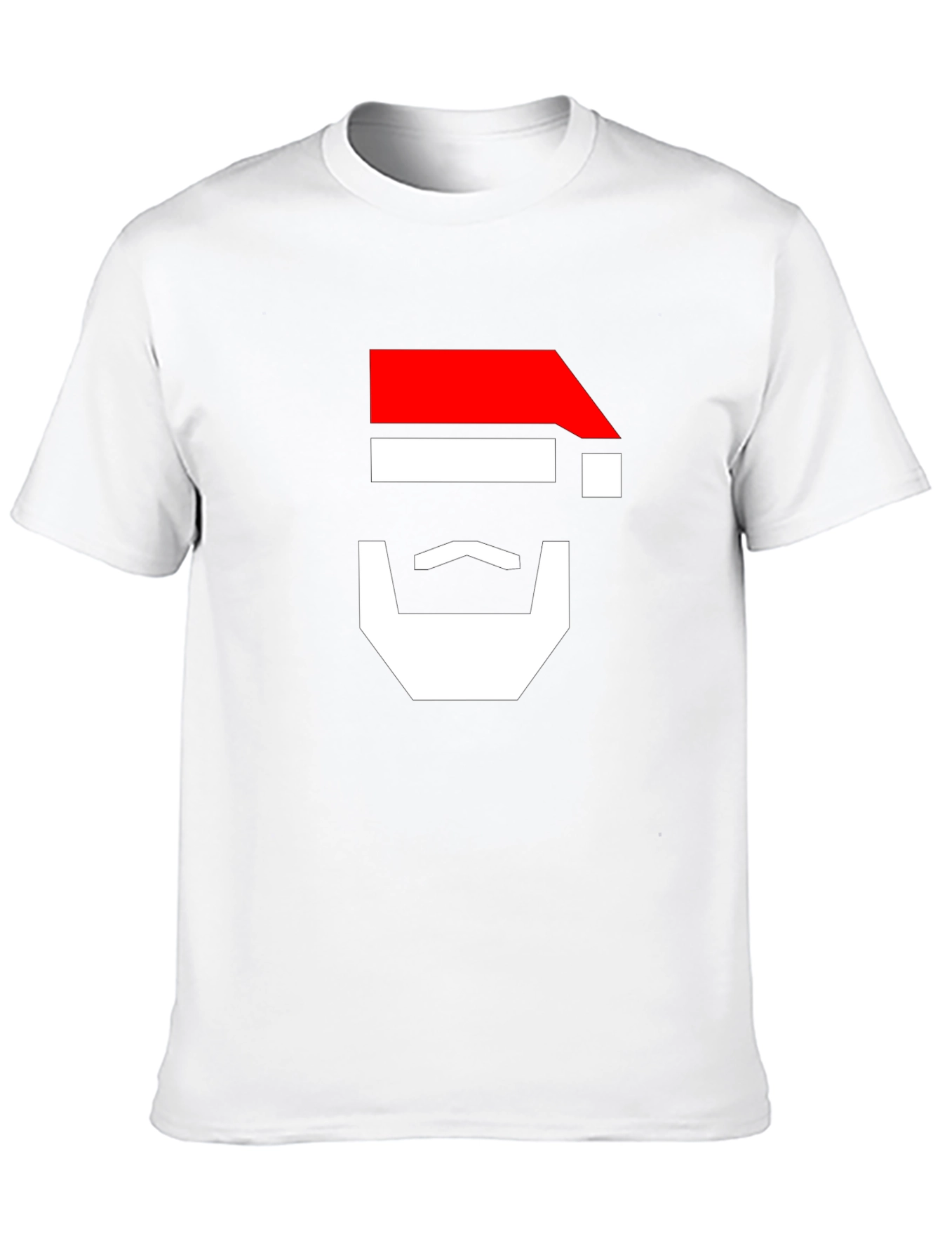 Geometric Santa Claus T-Shirt