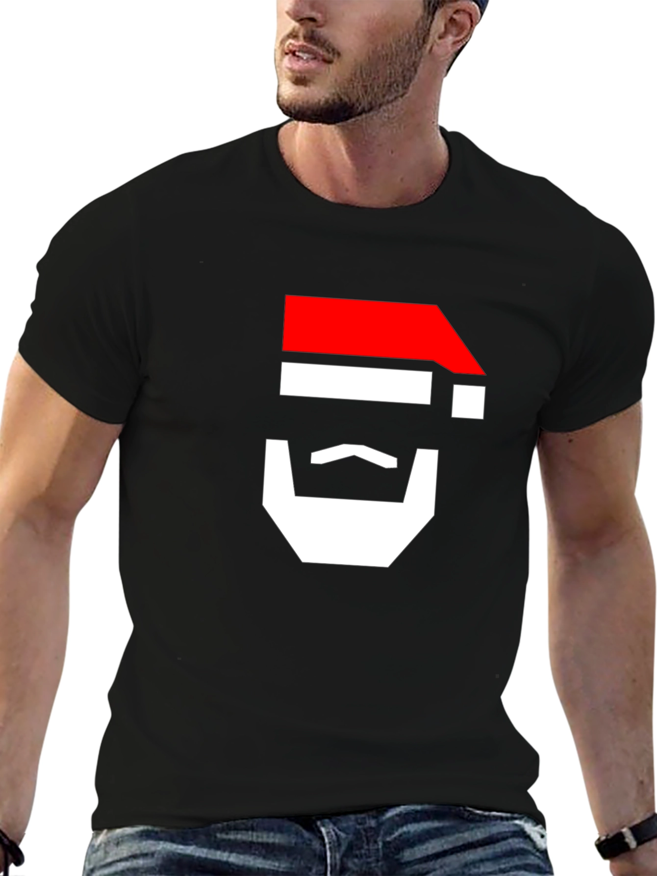 Geometric Santa Claus T-Shirt