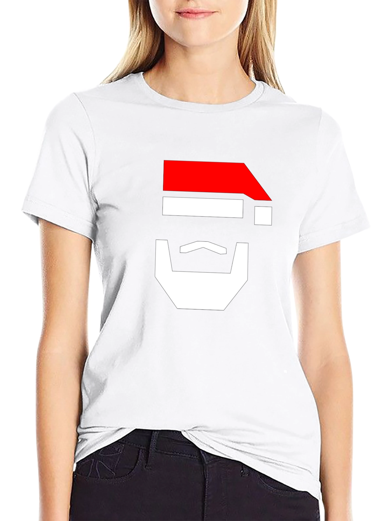 Geometric Santa Claus T-Shirt