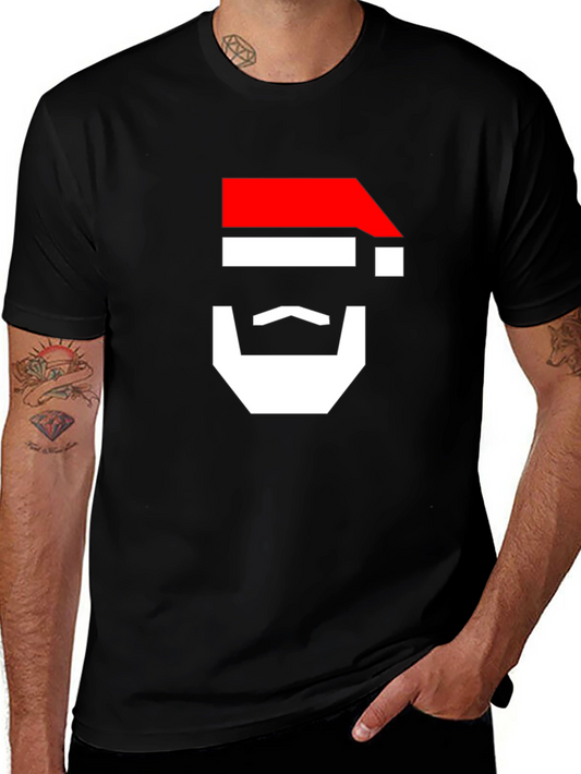 Geometric Santa Claus T-Shirt
