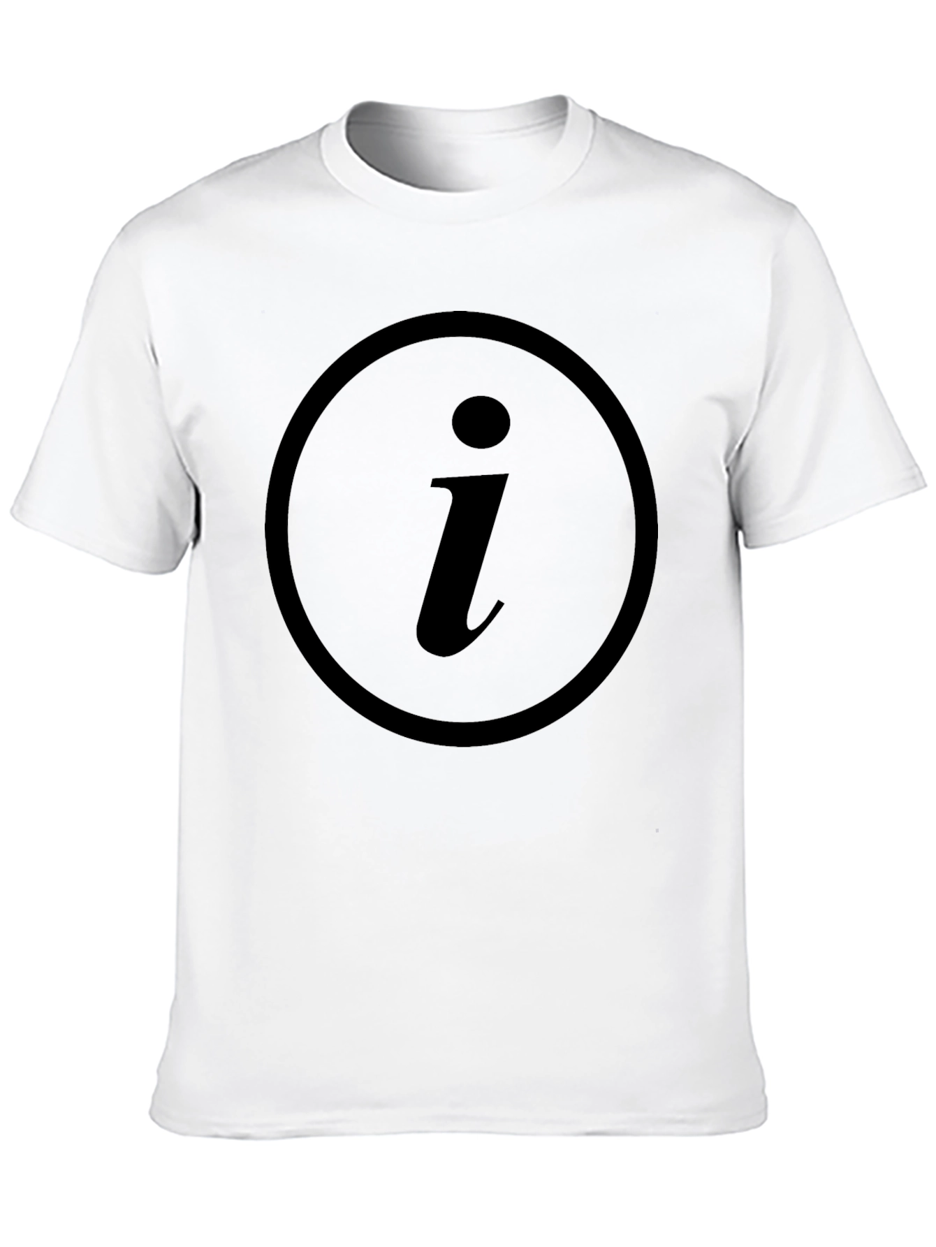 Info Symbol Black T-Shirt
