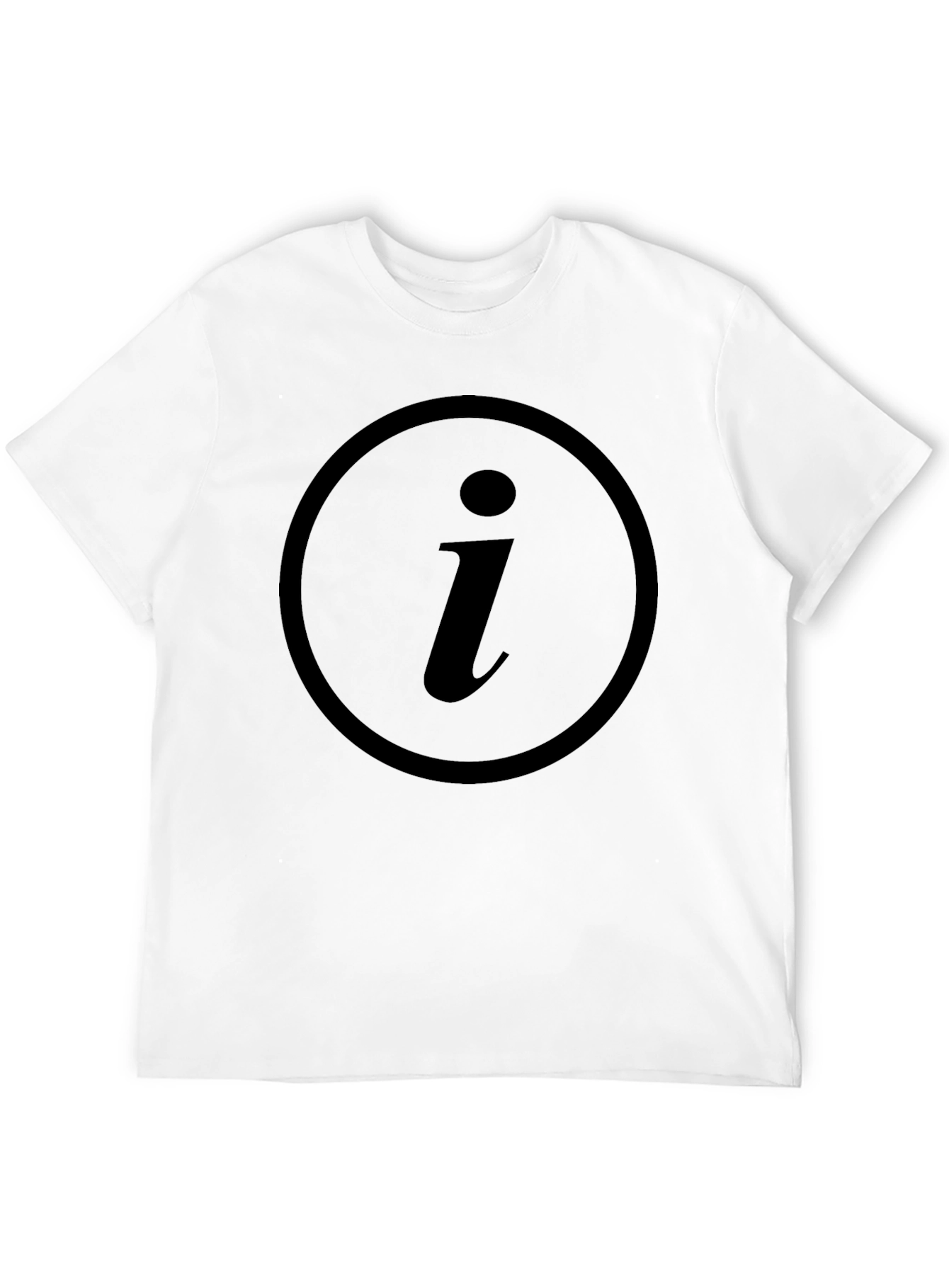 Info Symbol Black T-Shirt