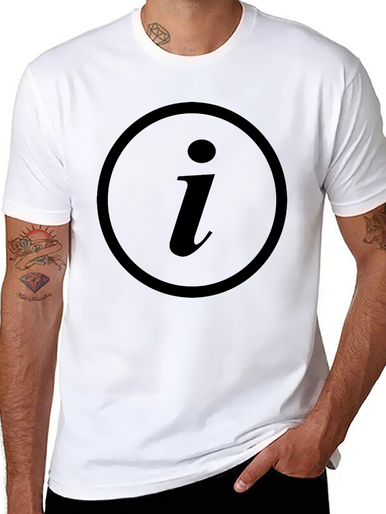 Info Symbol Black T-Shirt