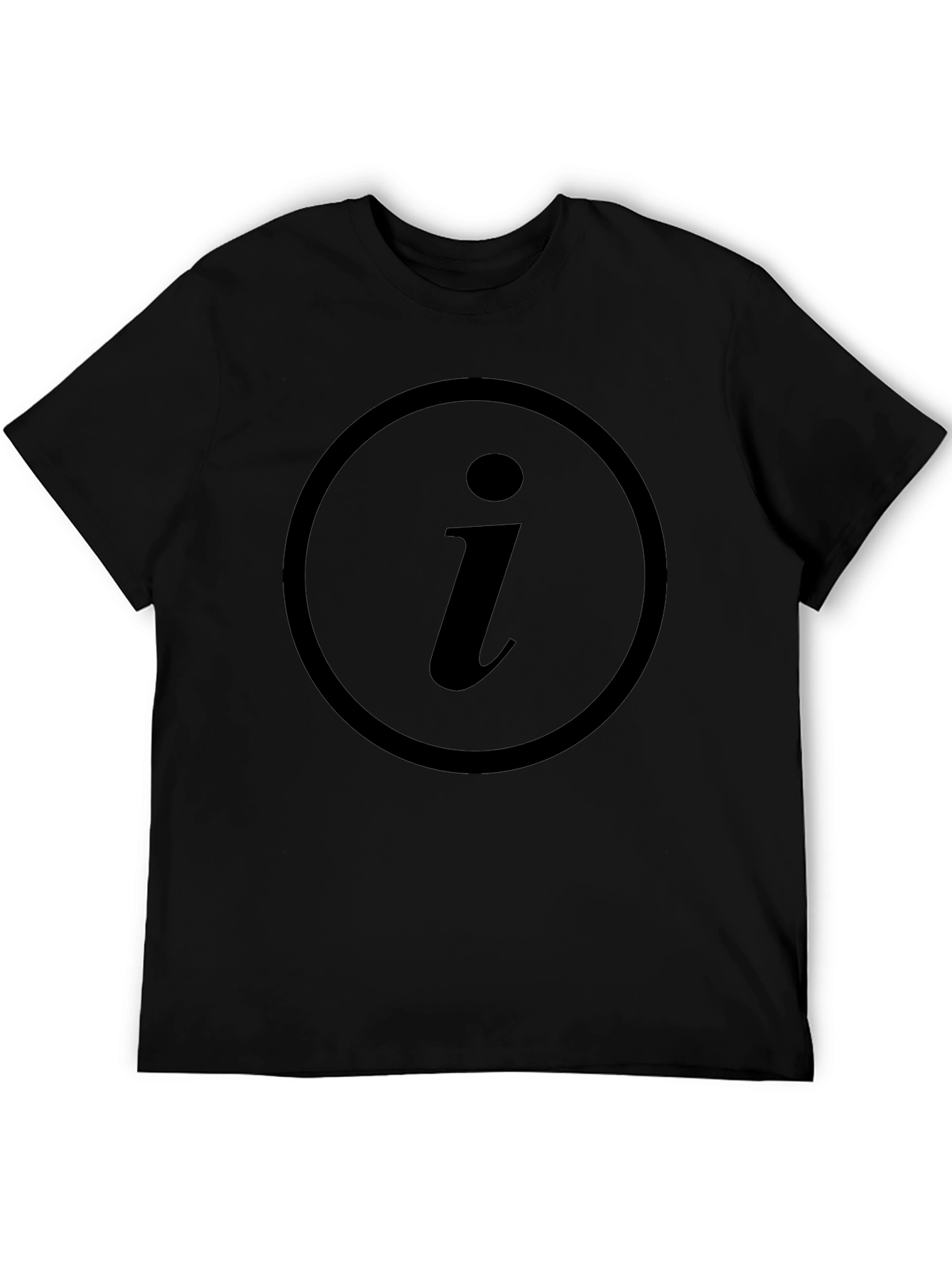 Info Symbol Black T-Shirt
