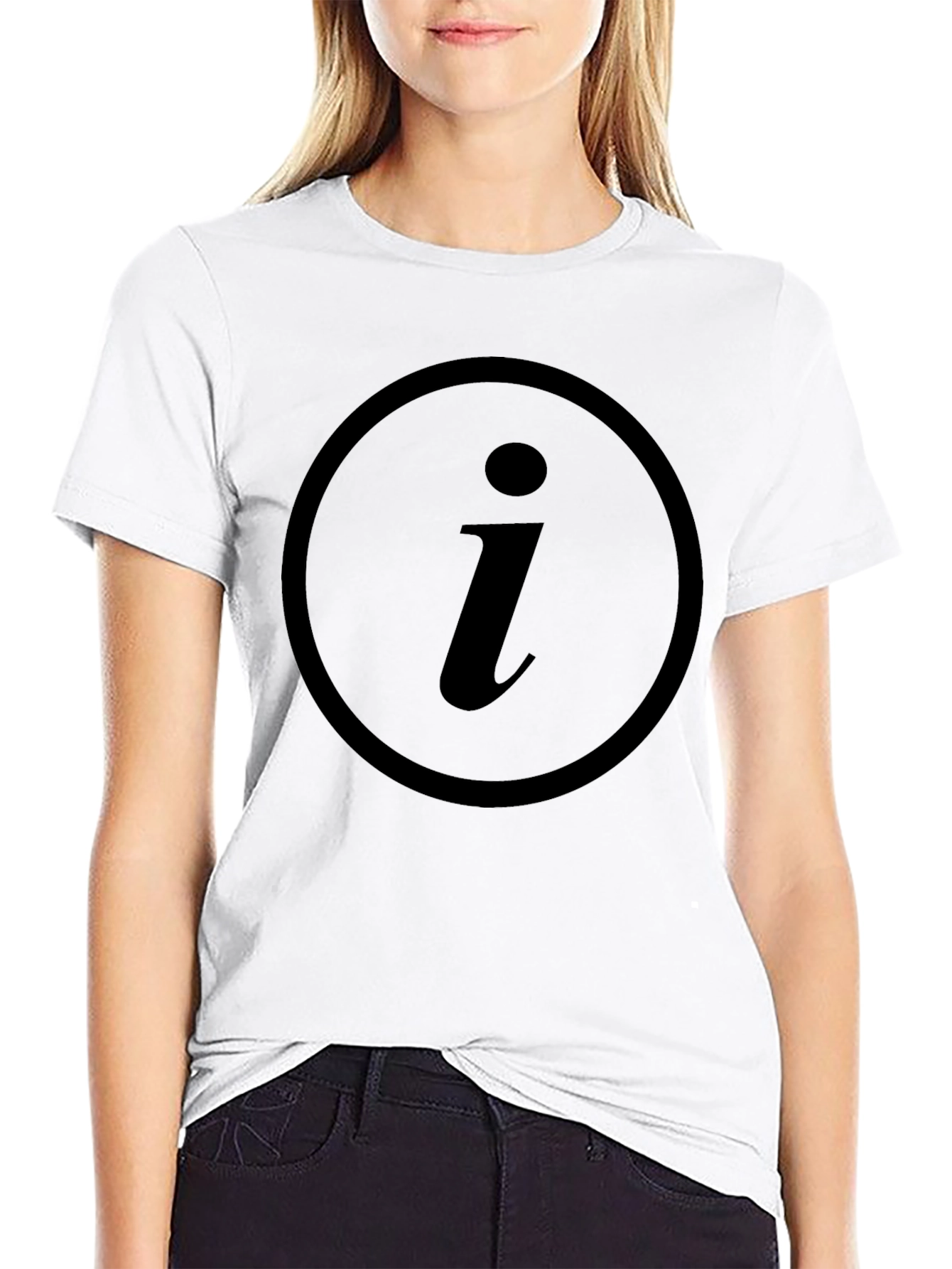 Info Symbol Black T-Shirt