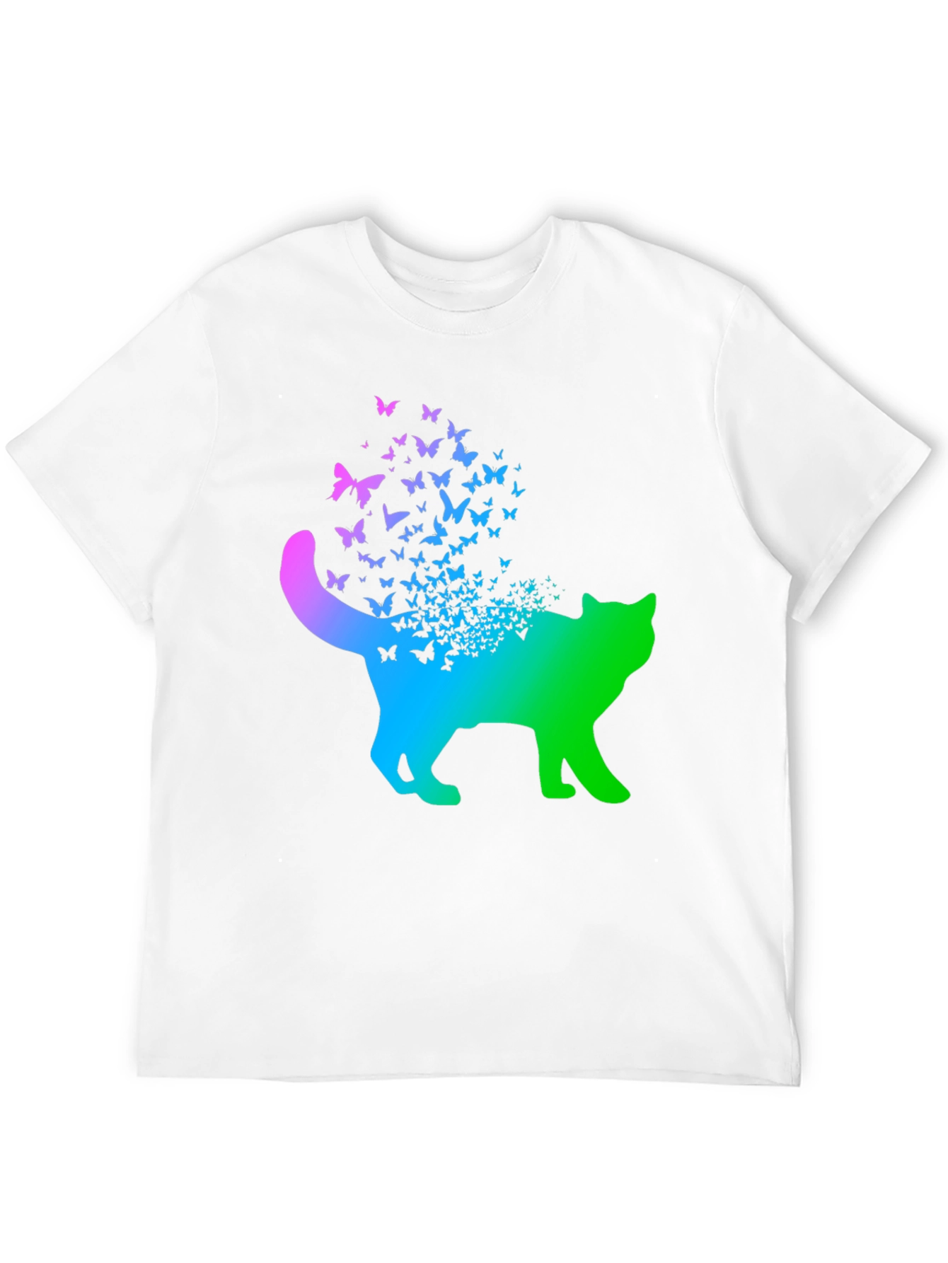 Butterfly Cat T-Shirt - Gradient Design