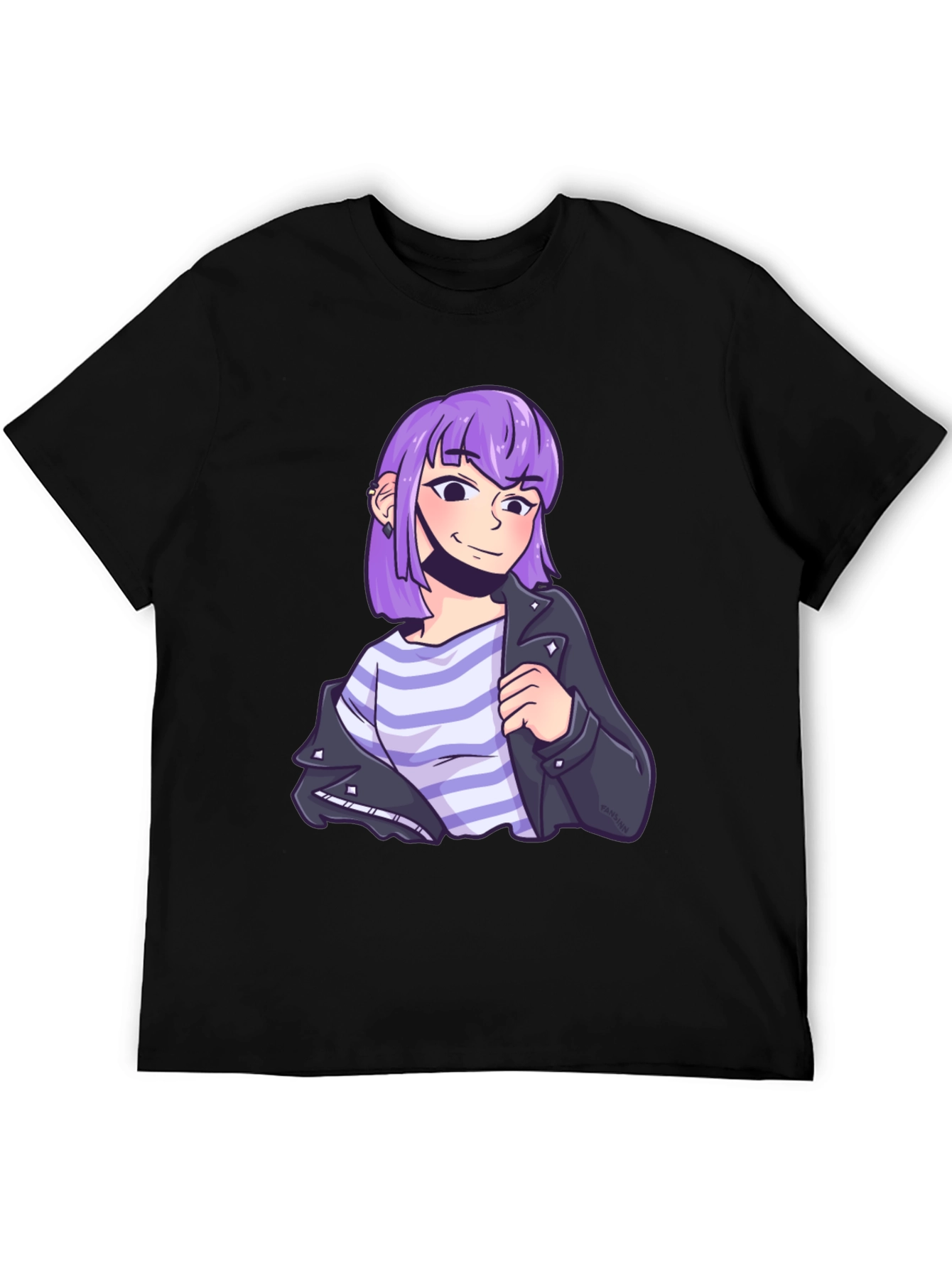Anime Girl T-Shirt - Stylish Black Tee
