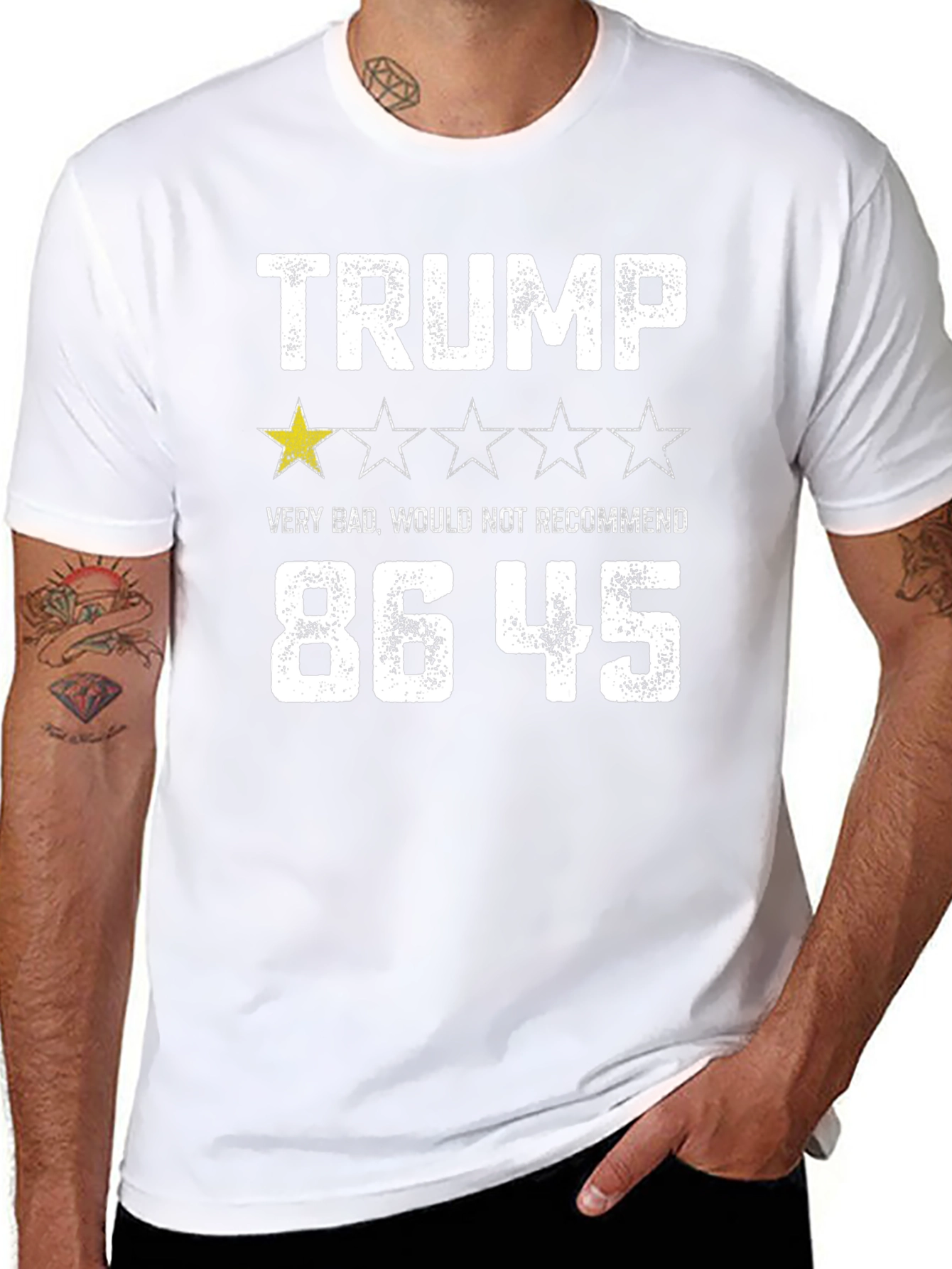 Trump 86 45 One Star Review T-Shirt
