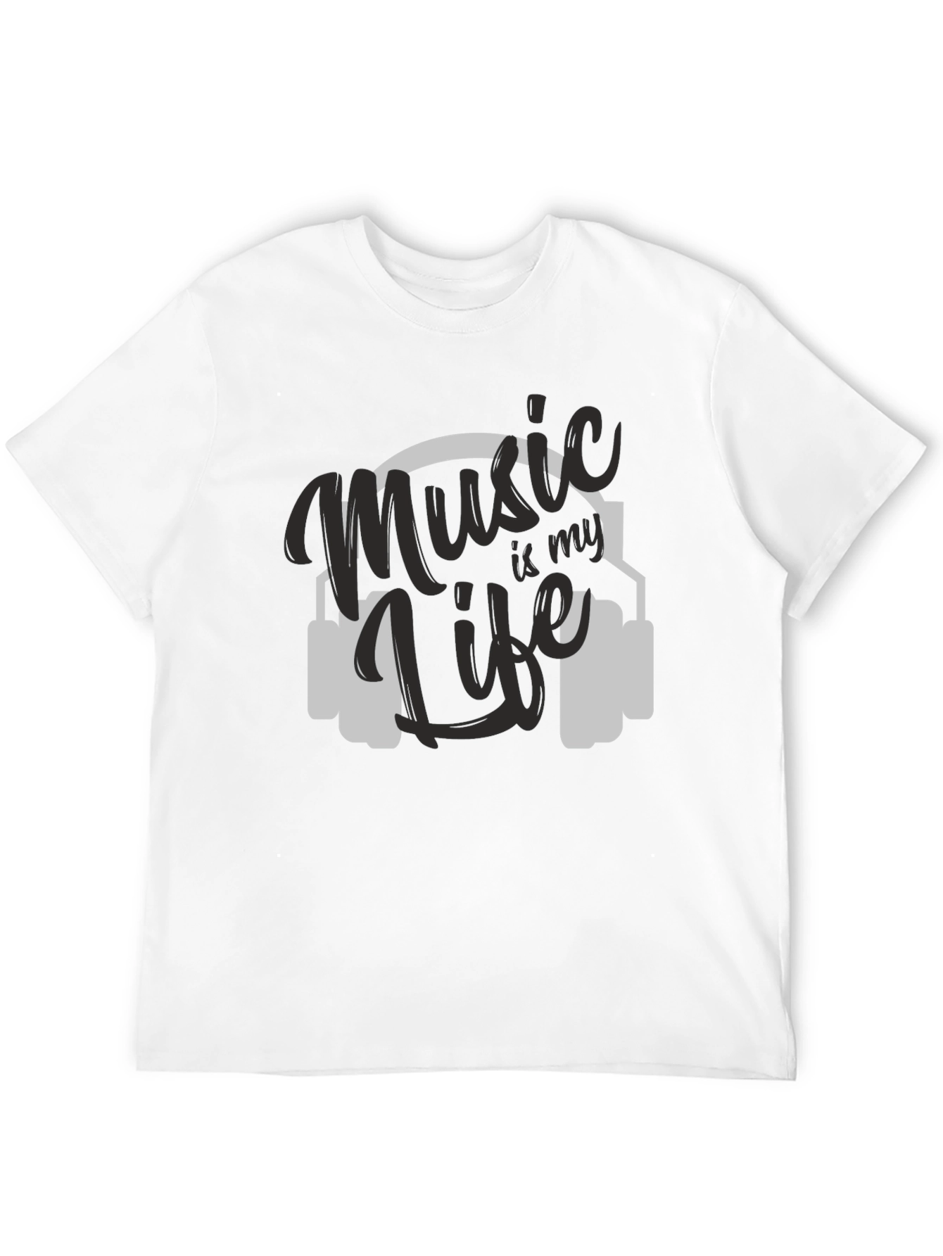 Music is My Life Black T-Shirt