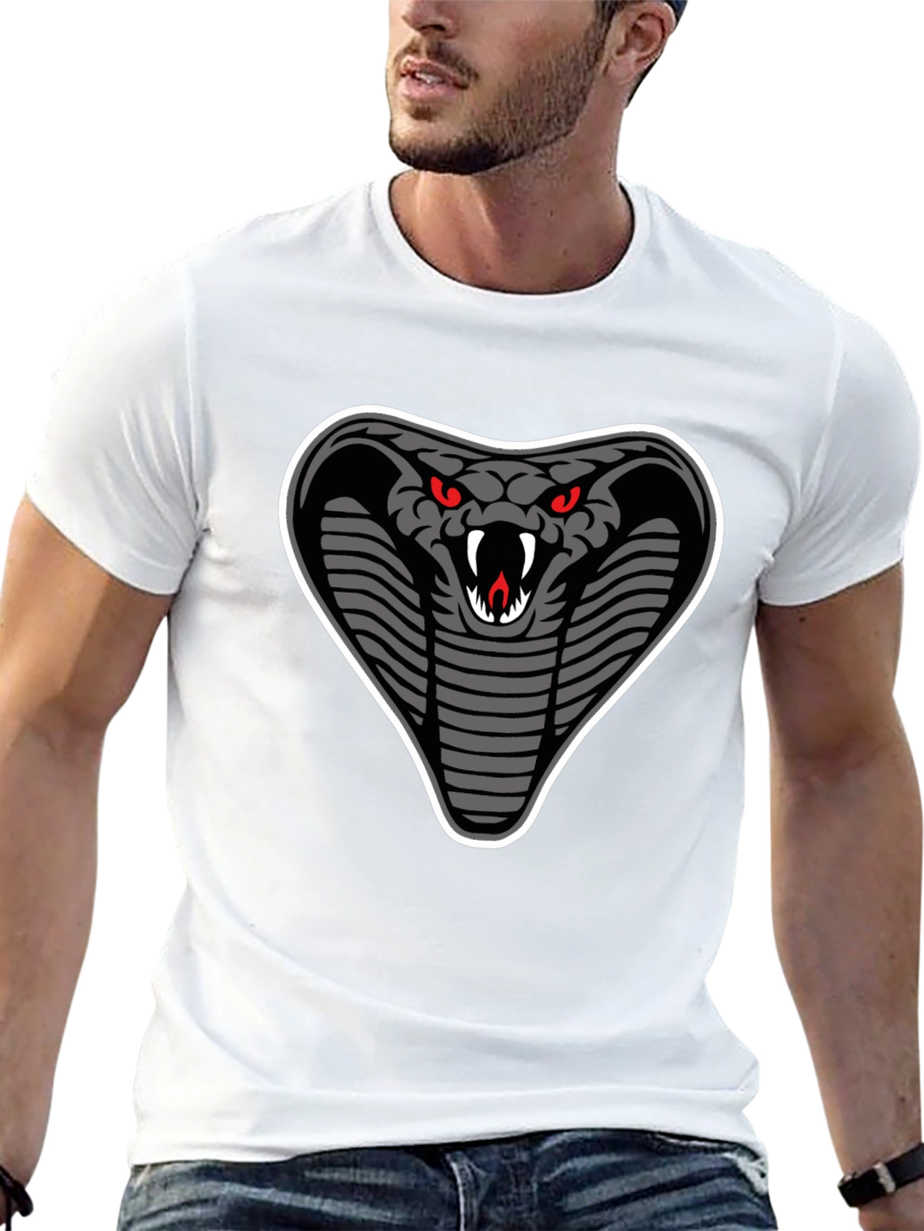 Cobra Graphic T-Shirt - Mens Black Tee