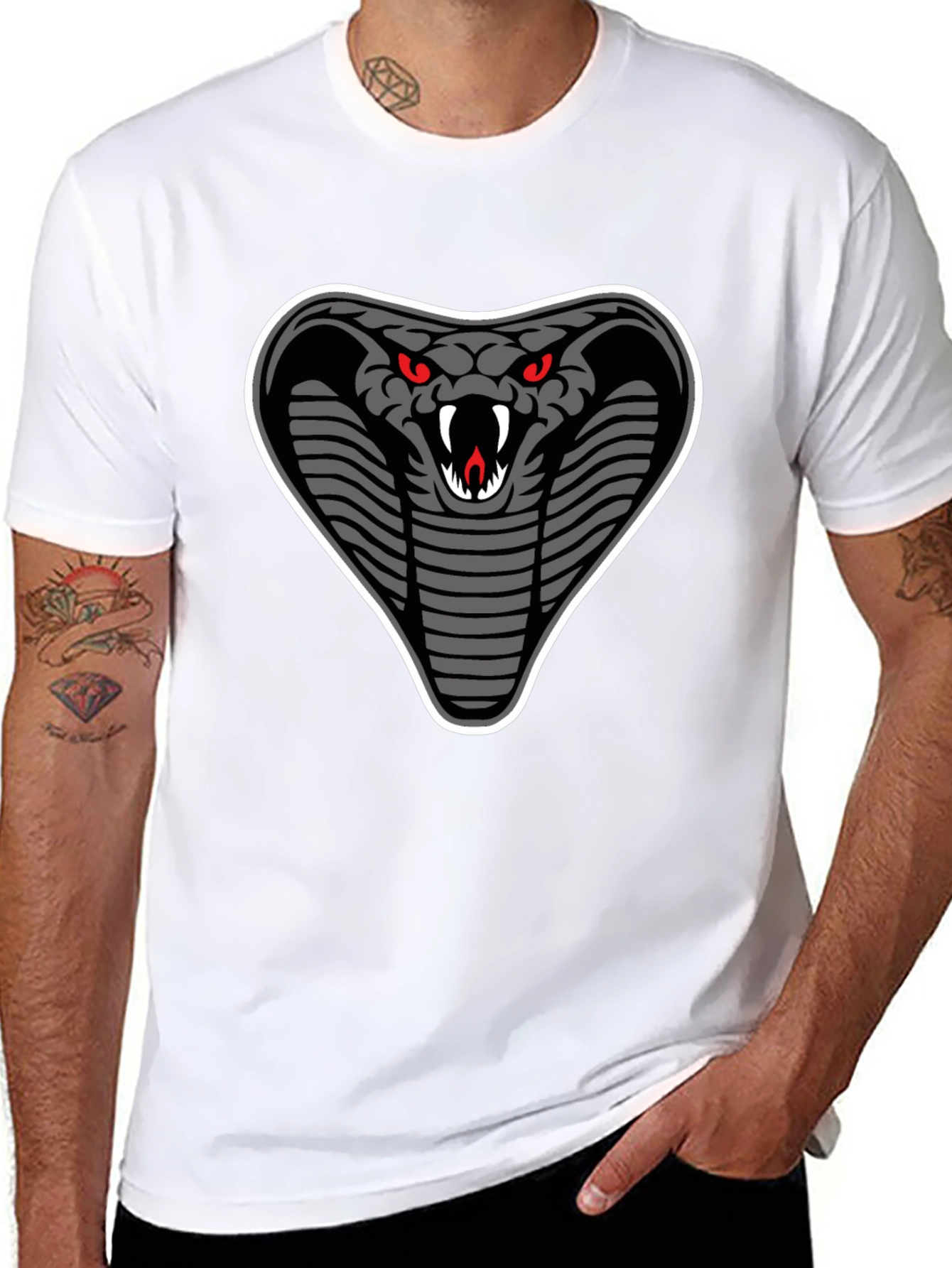 Cobra Graphic T-Shirt - Mens Black Tee