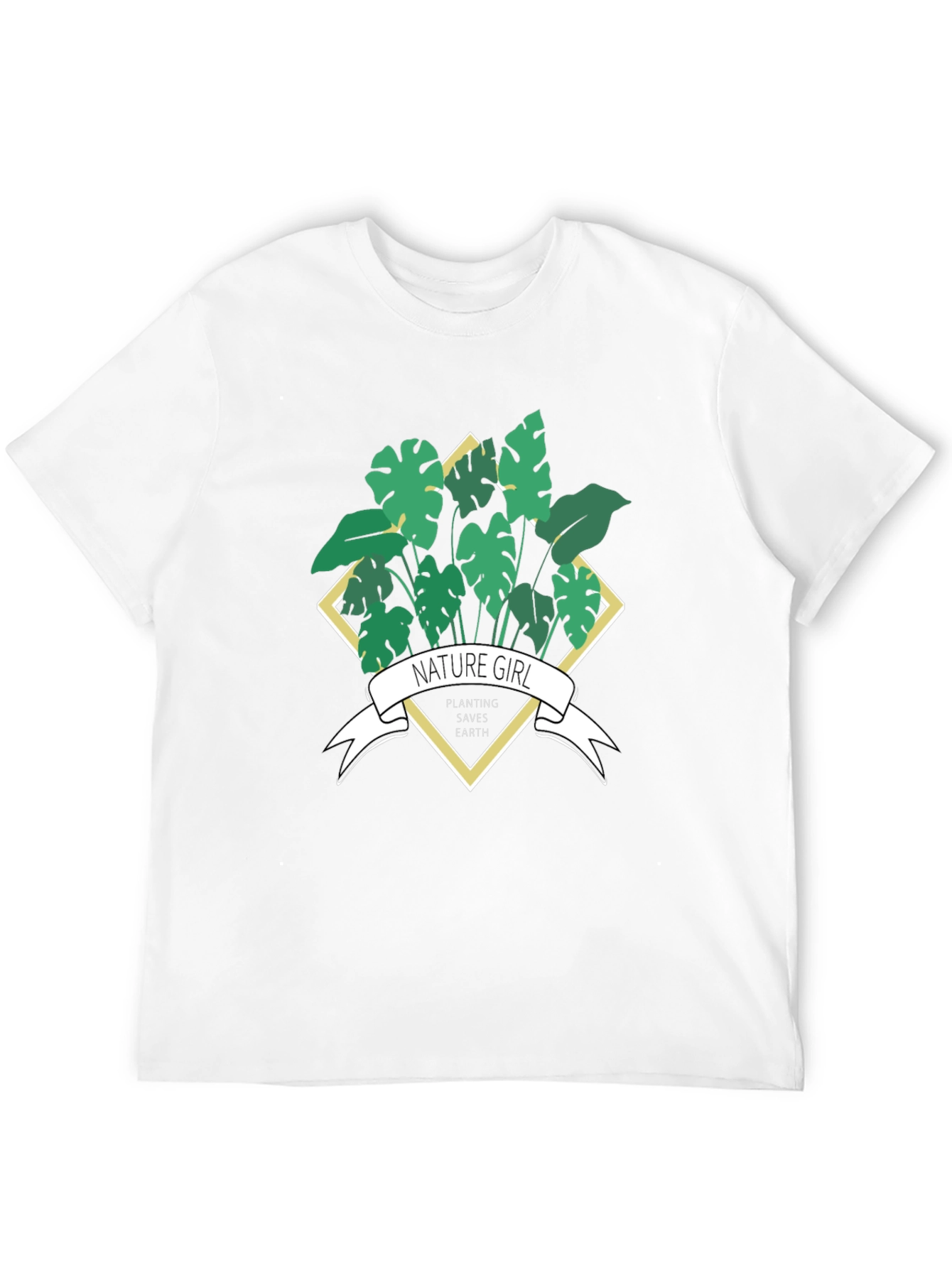 Nature Girl Planting Saves Earth T-Shirt