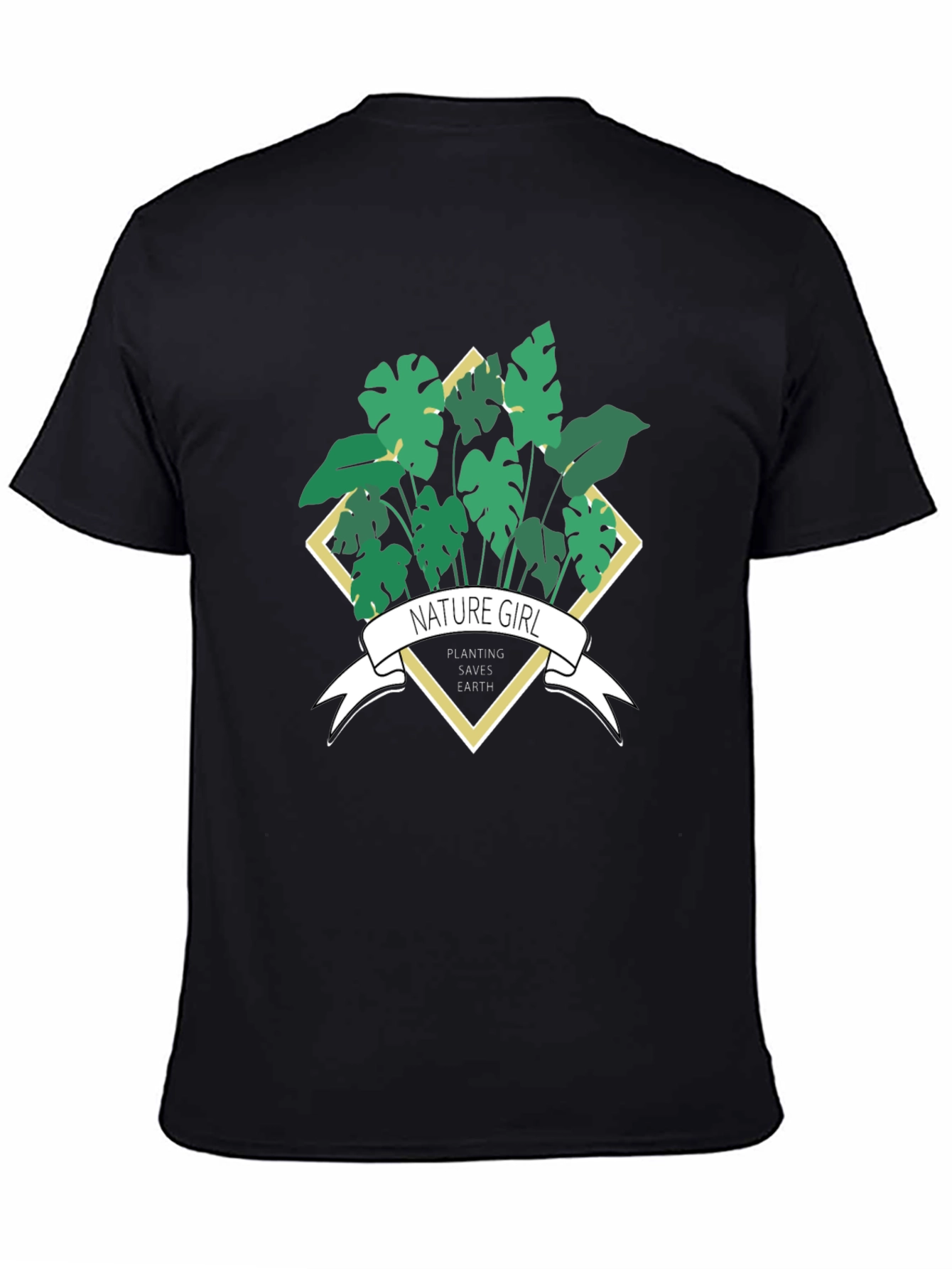 Nature Girl Planting Saves Earth T-Shirt