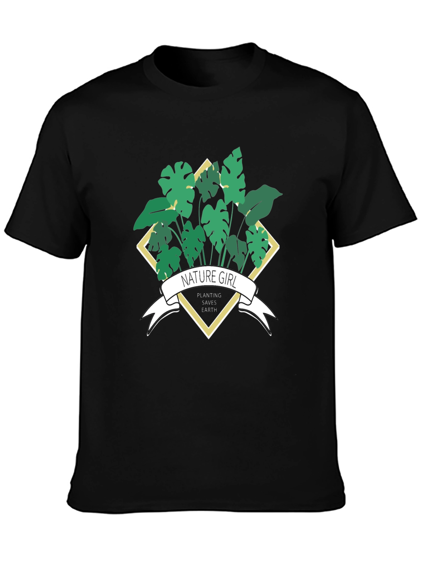 Nature Girl Planting Saves Earth T-Shirt