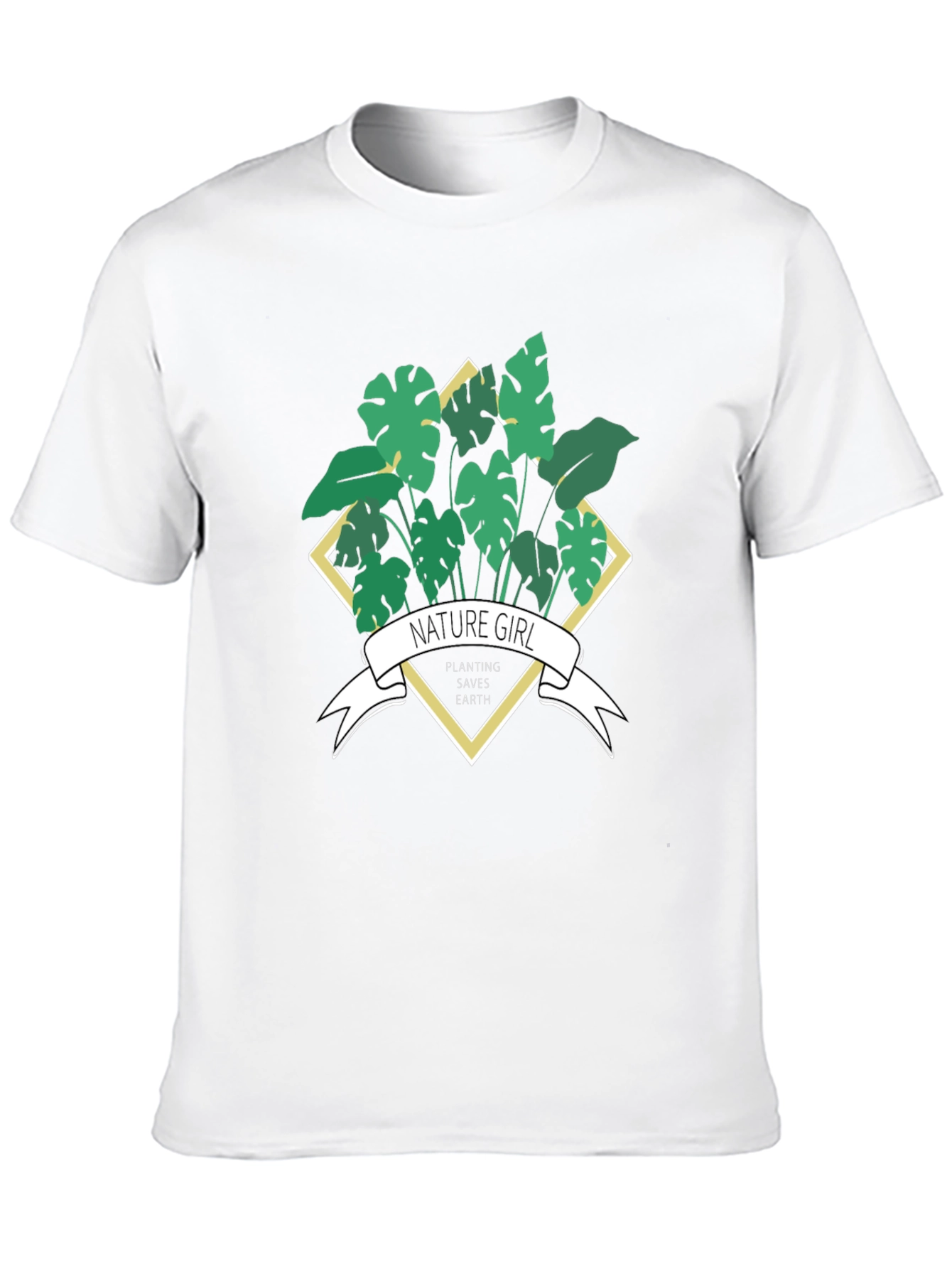 Nature Girl Planting Saves Earth T-Shirt