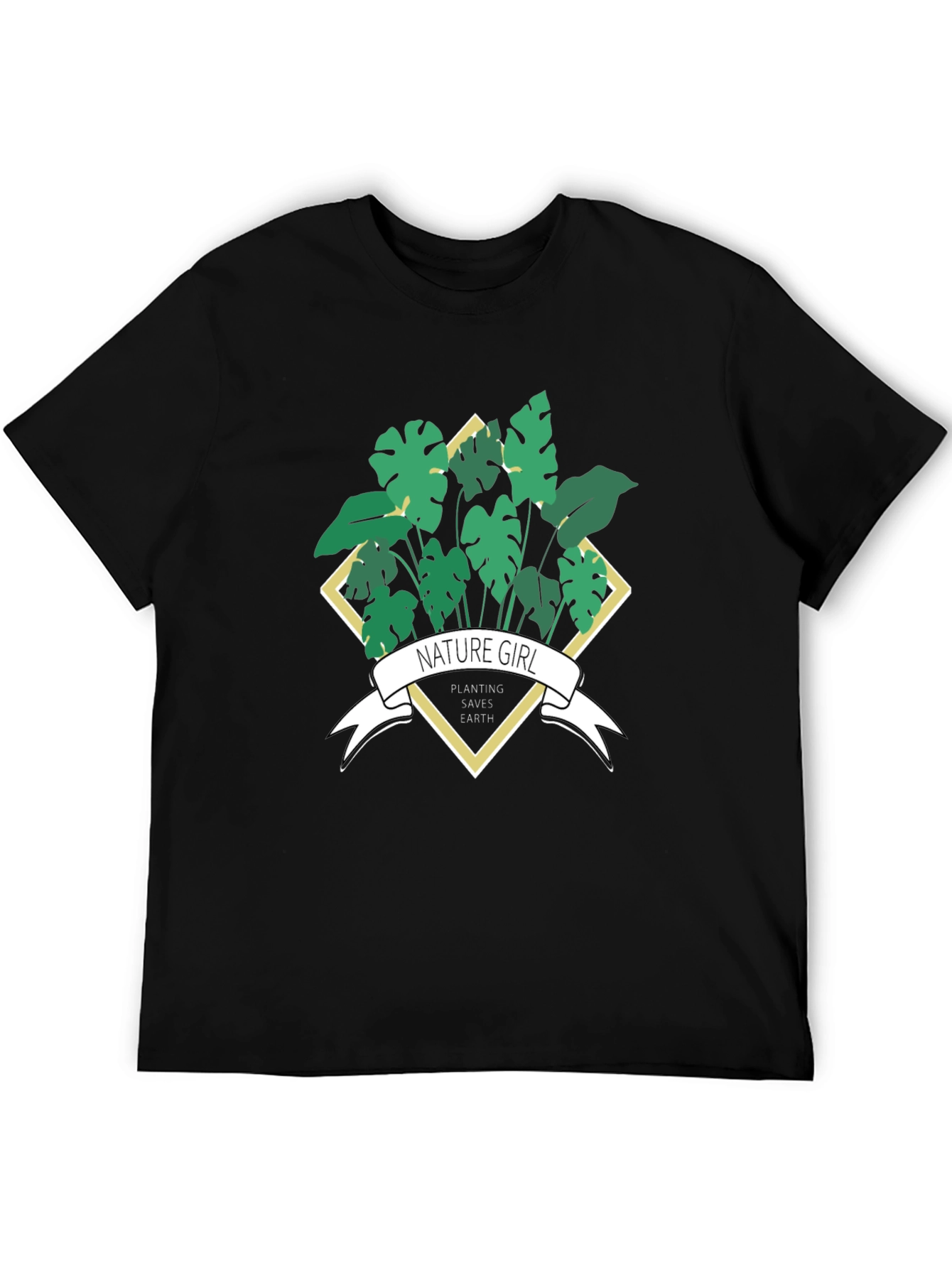 Nature Girl Planting Saves Earth T-Shirt