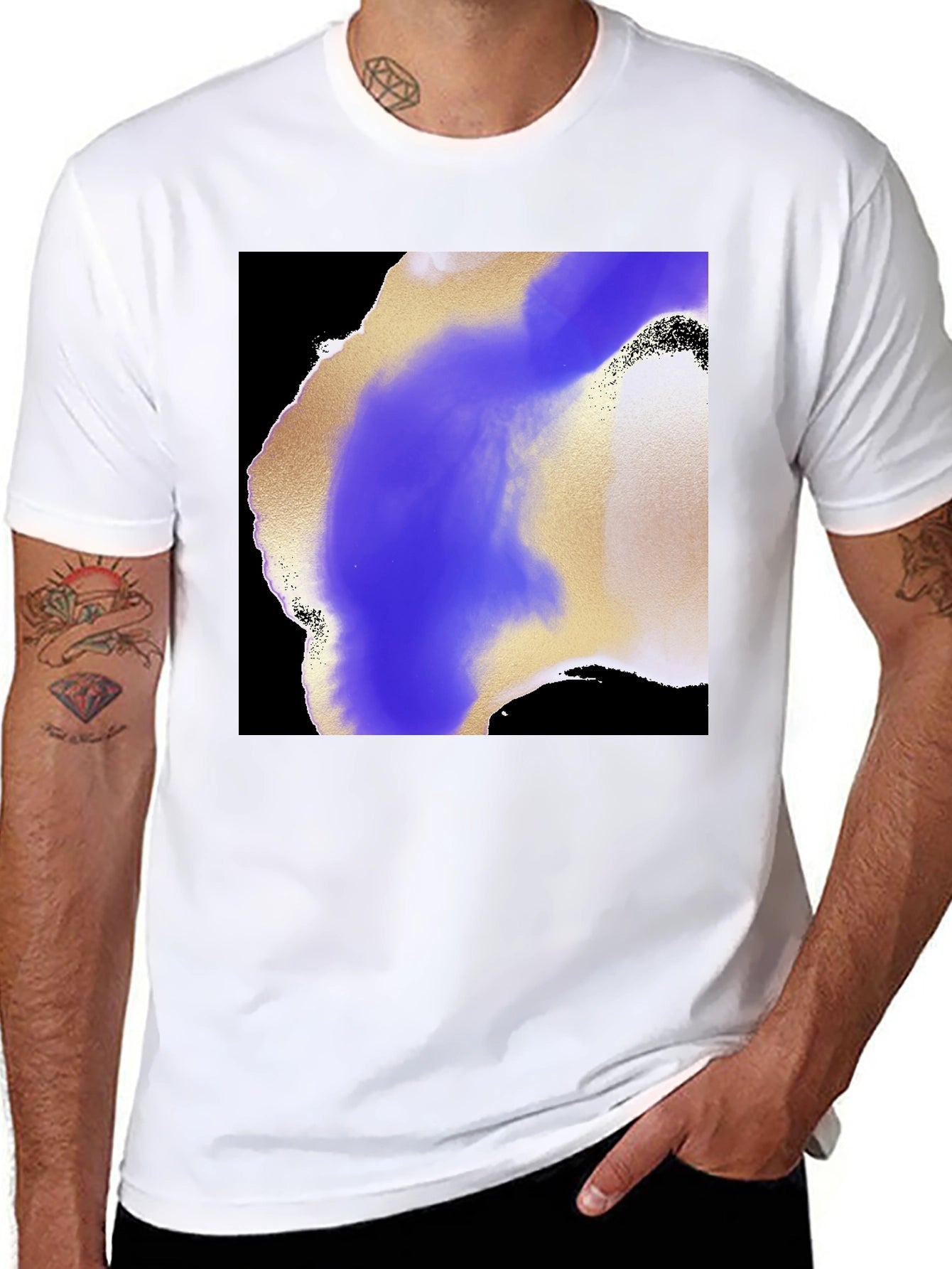 Abstract Art Graphic T-Shirt - Modern Style Tee