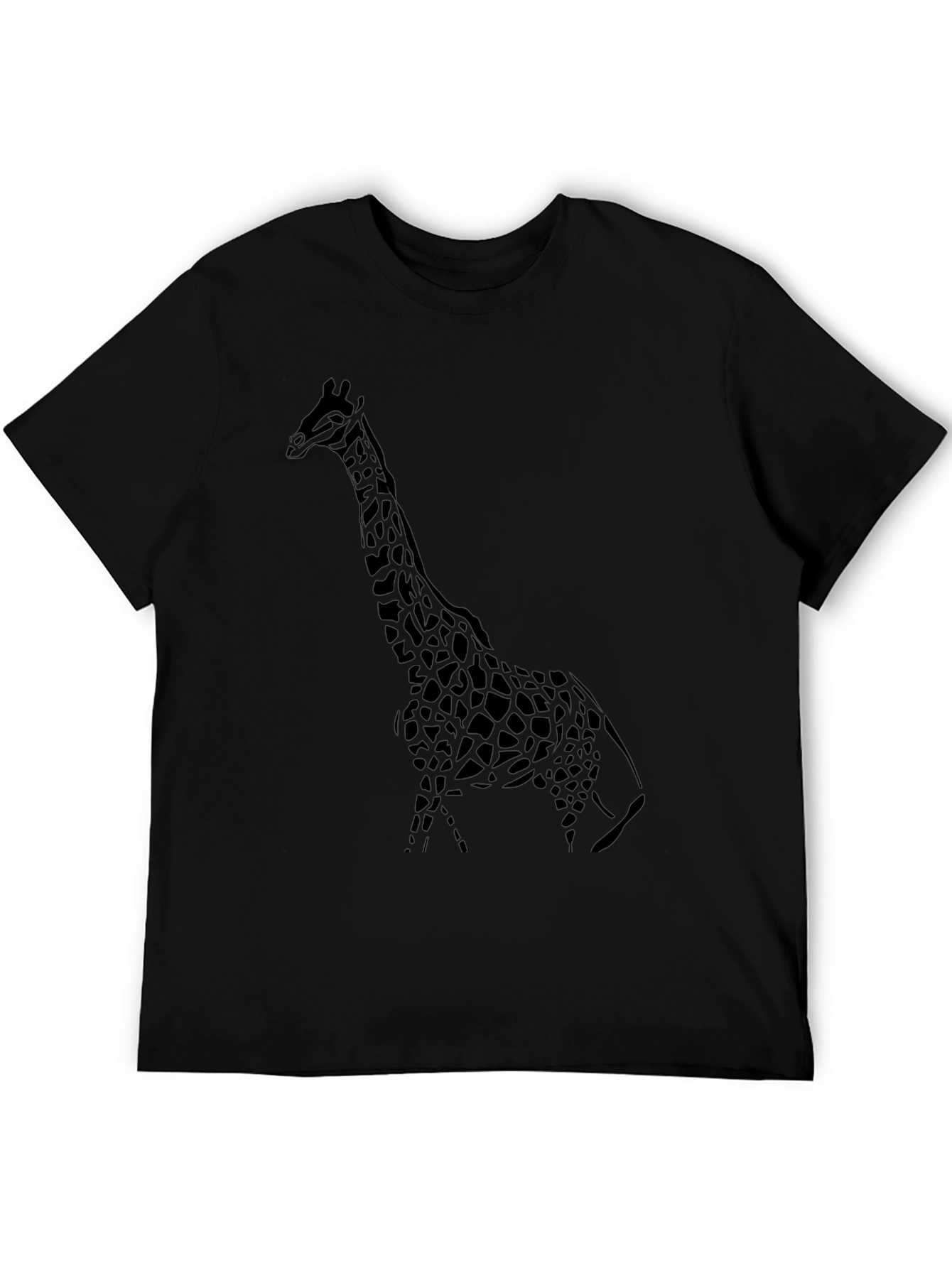 Giraffe Graphic Tee - Stylish Black T-Shirt