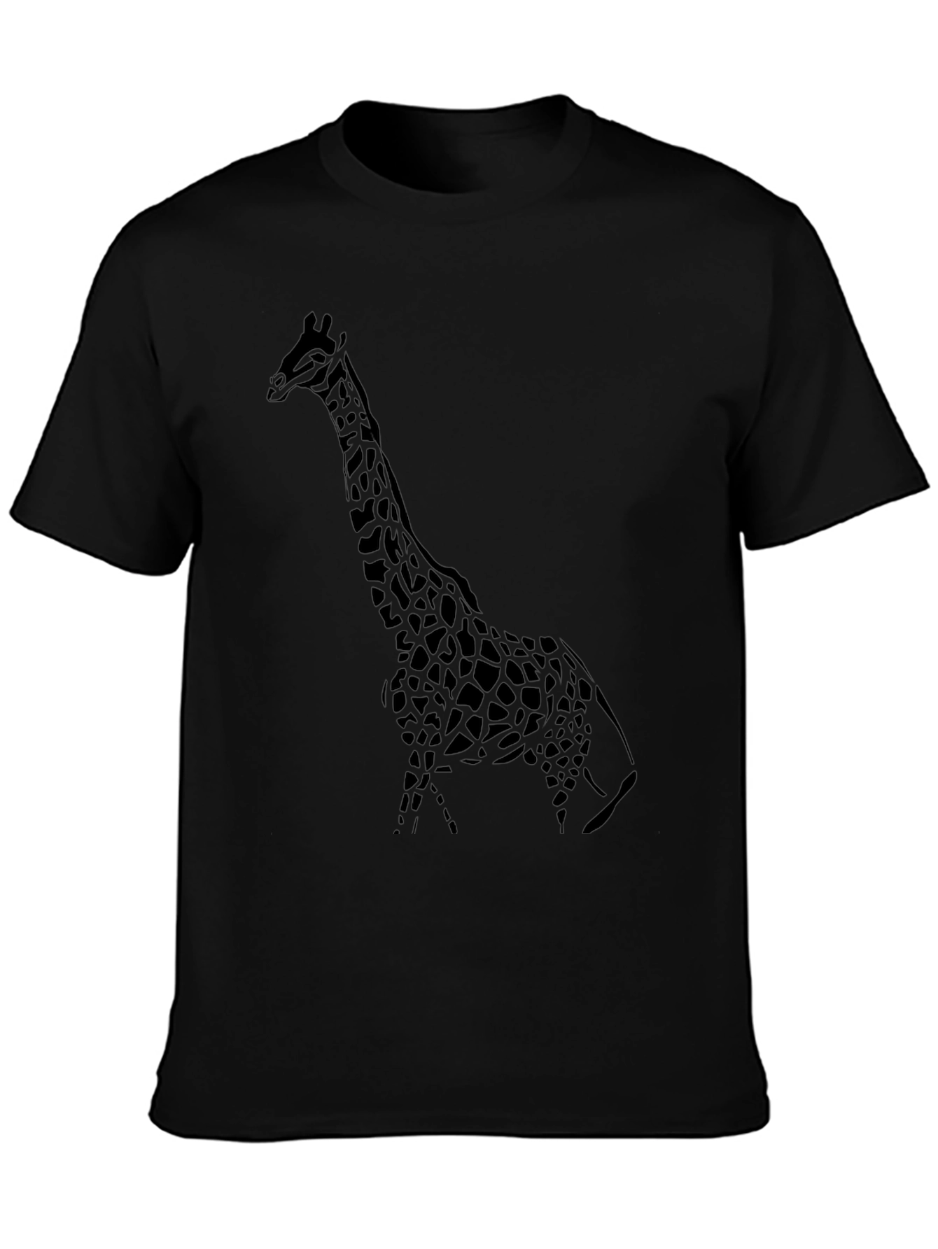 Giraffe Graphic Tee - Stylish Black T-Shirt