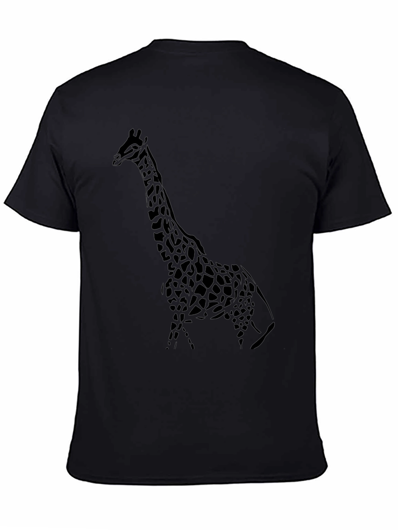 Giraffe Graphic Tee - Stylish Black T-Shirt