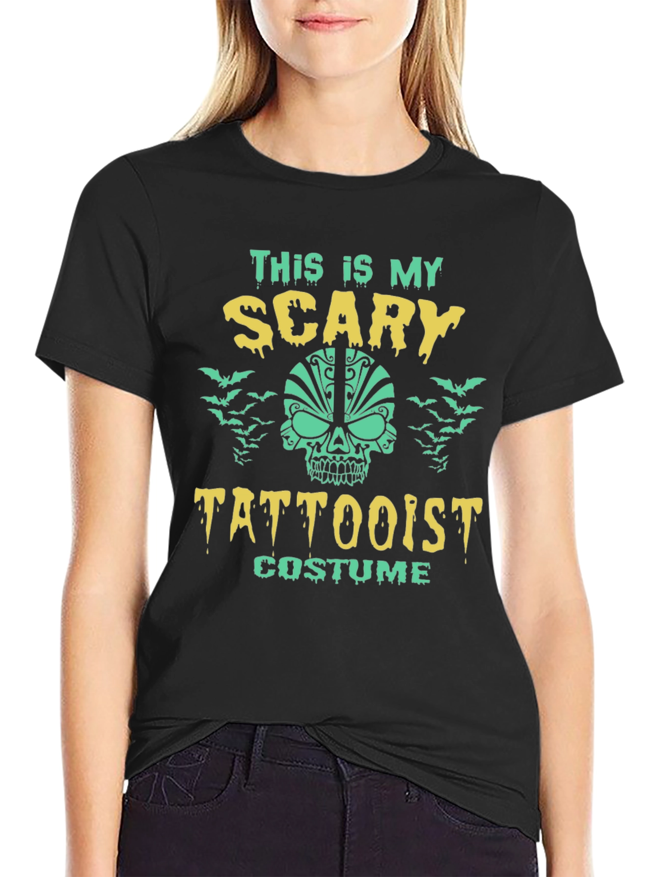 Scary Tattooist Costume Halloween T-Shirt