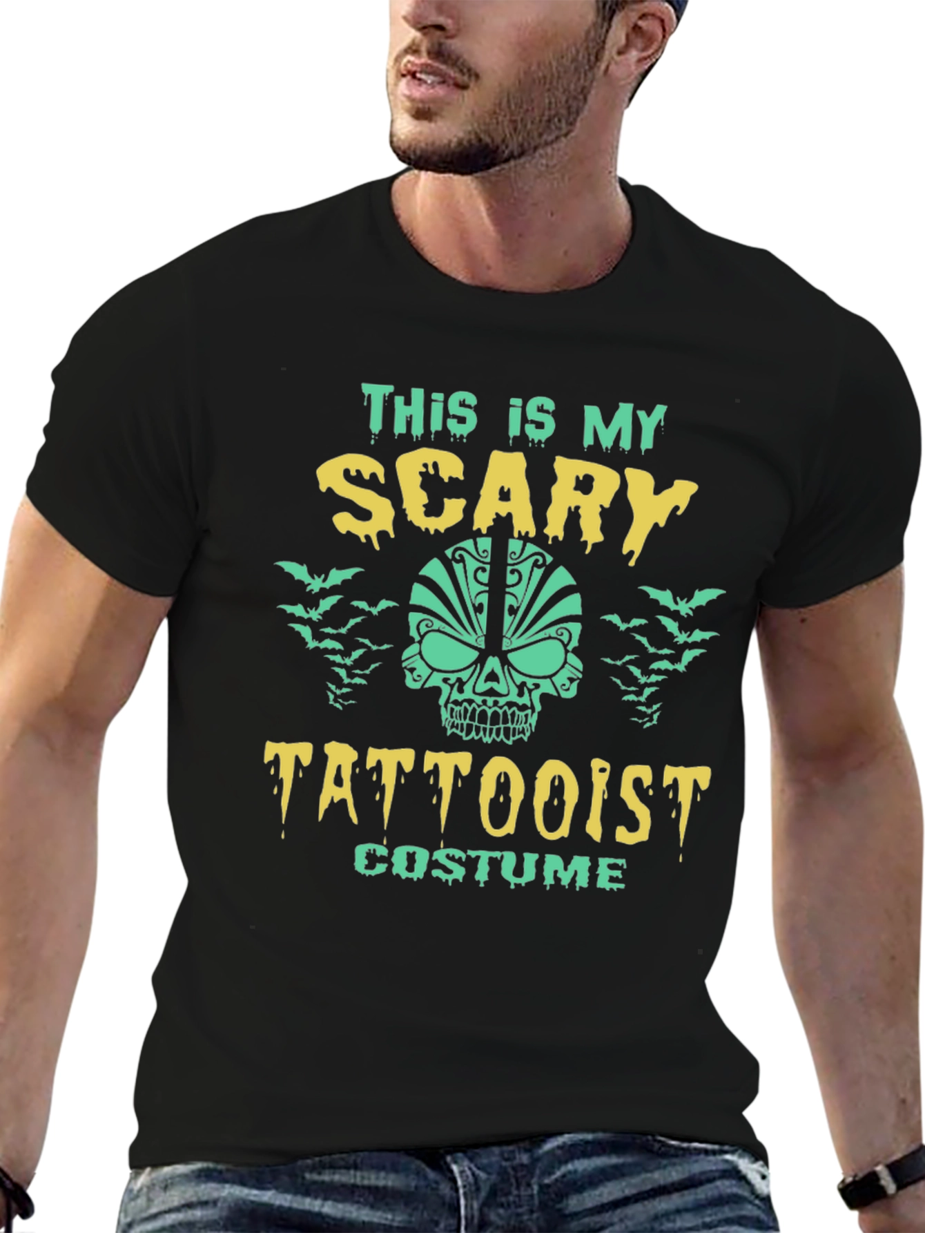 Scary Tattooist Costume Halloween T-Shirt