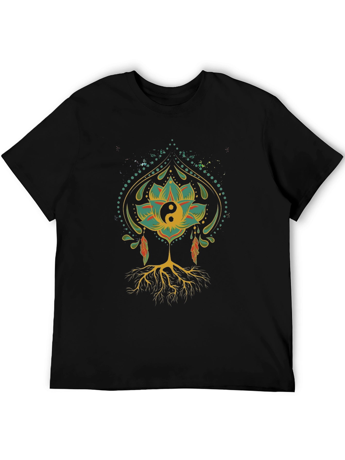Yin Yang Lotus Root T-Shirt - Relaxed Fit