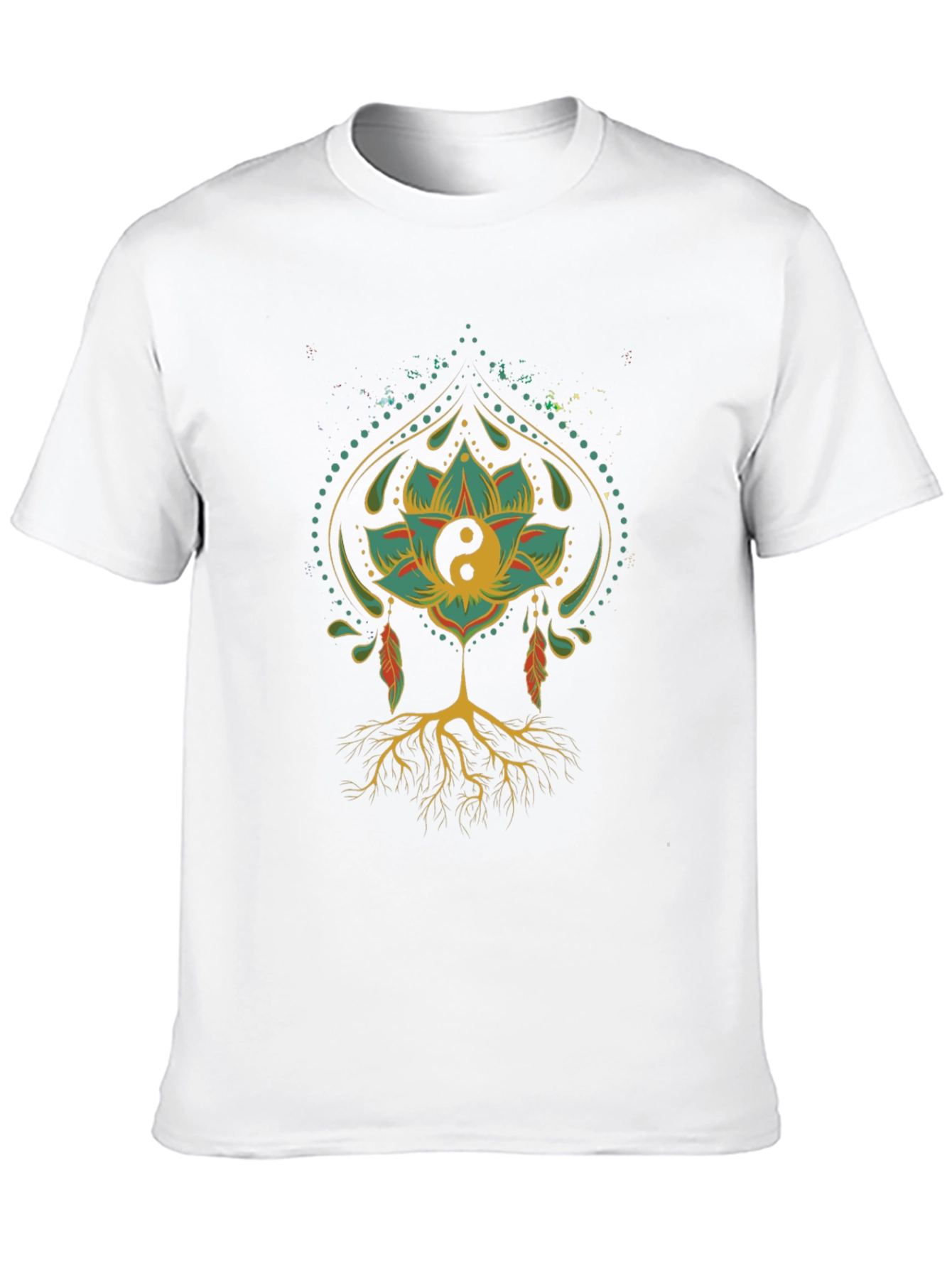 Yin Yang Lotus Root T-Shirt - Relaxed Fit