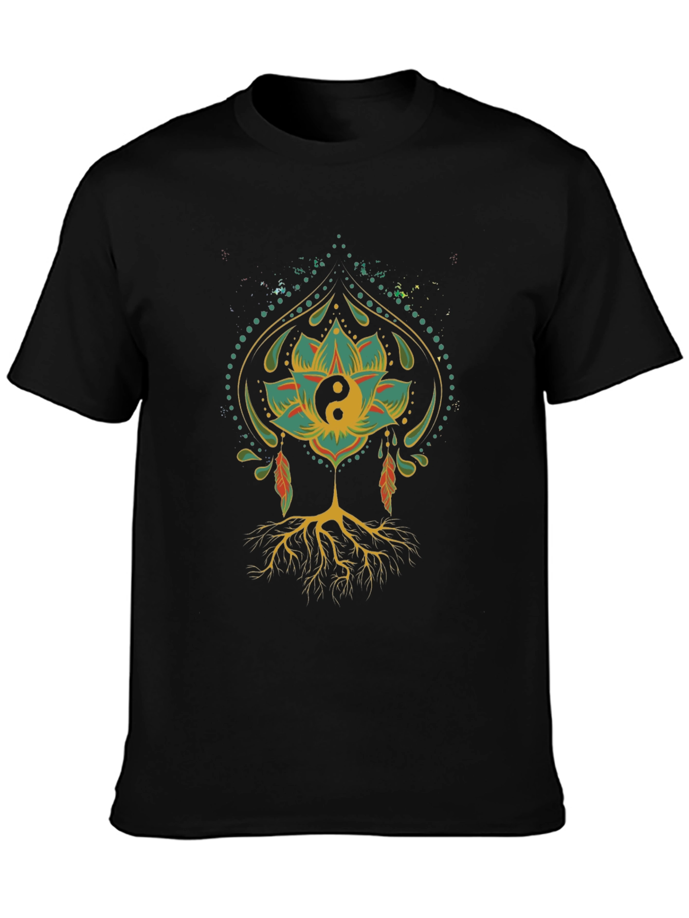 Yin Yang Lotus Root T-Shirt - Relaxed Fit