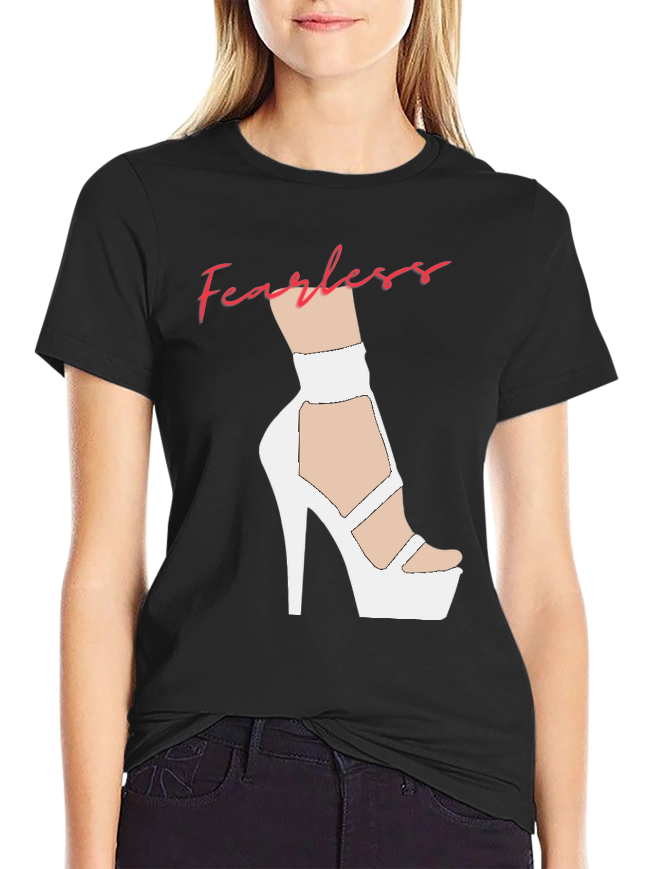 Fearless High Heel Graphic T-Shirt