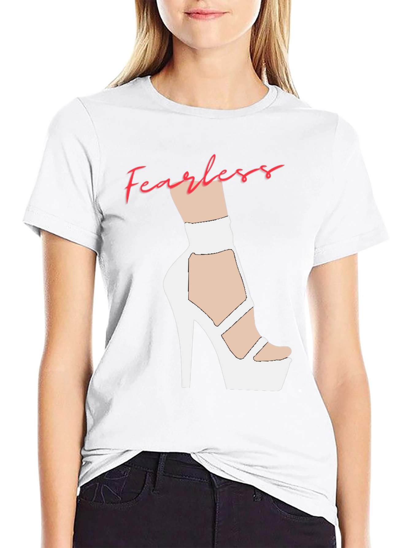 Fearless High Heel Graphic T-Shirt